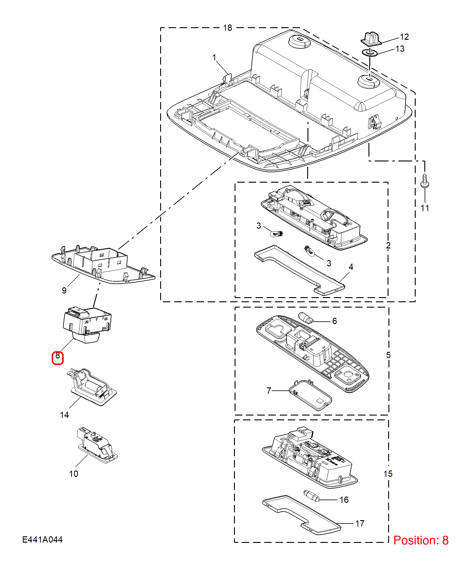 MG Sunroof switch OEM 10419663PRW FOR MG 10419663PRW-MG_OEM