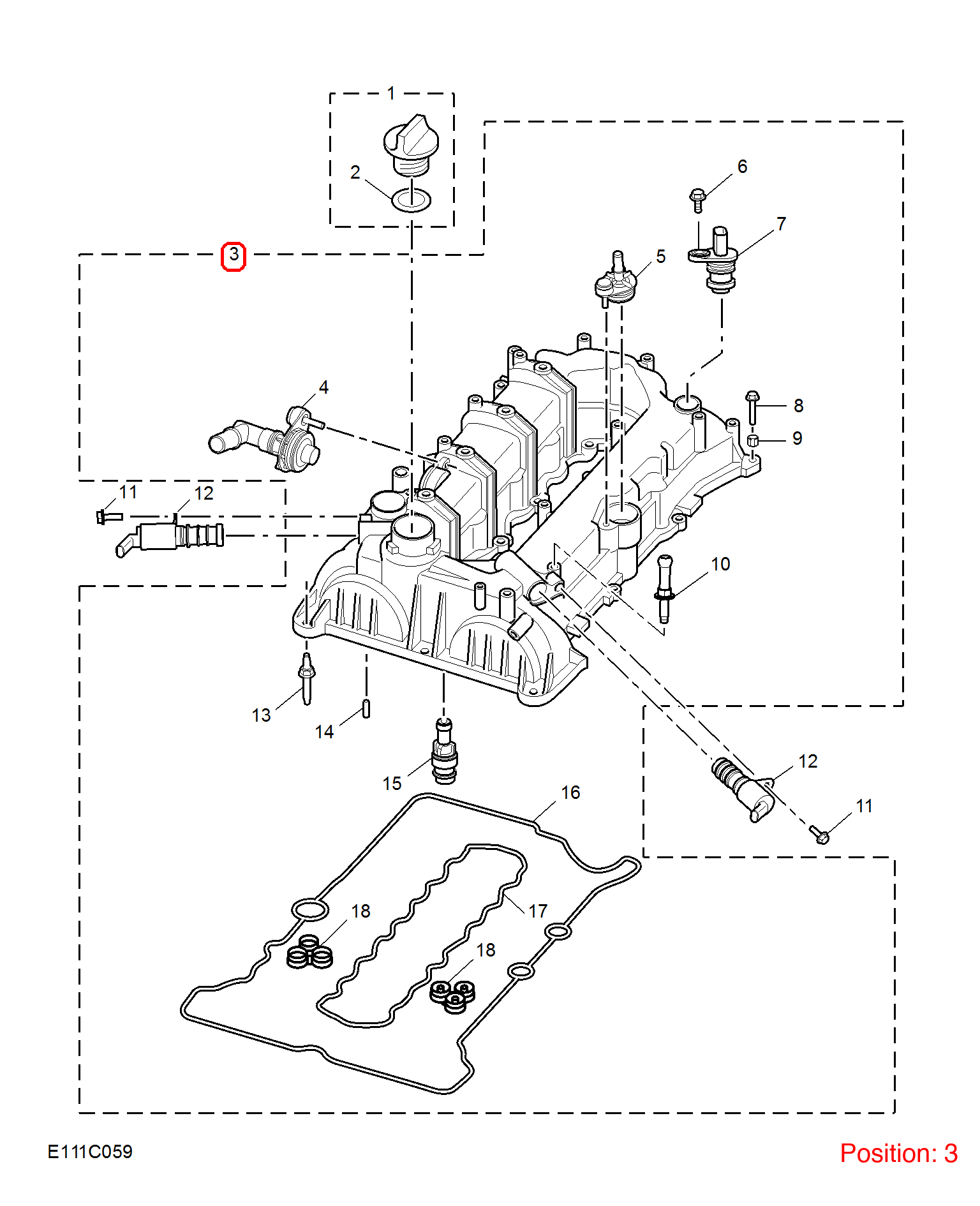 MG Valve chamber cover OEM 10420975 FOR MG MG5 10420975-MG_OEM