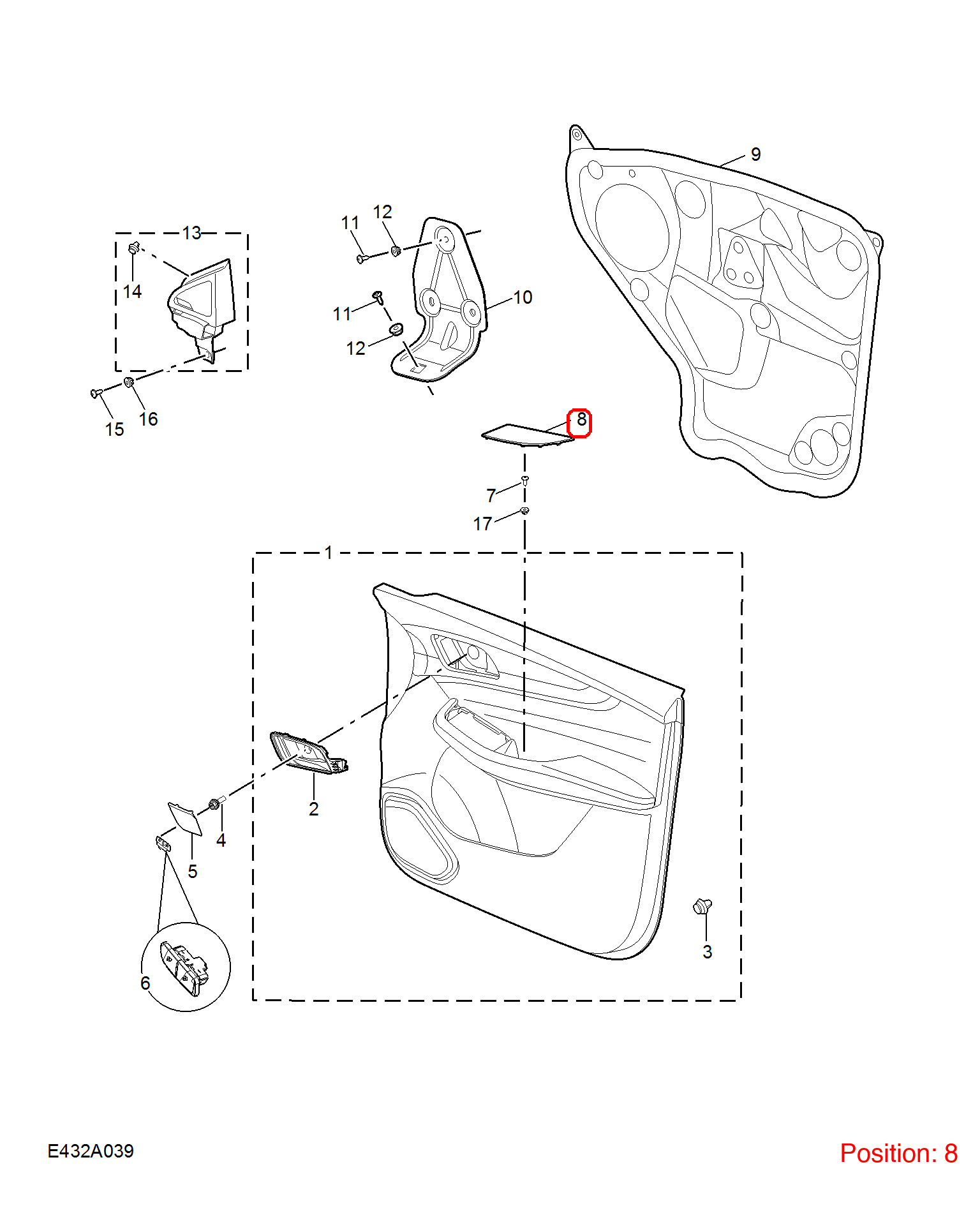 MG Trim cover OEM 10423601BSC FOR MG 10423601BSC-MG_OEM