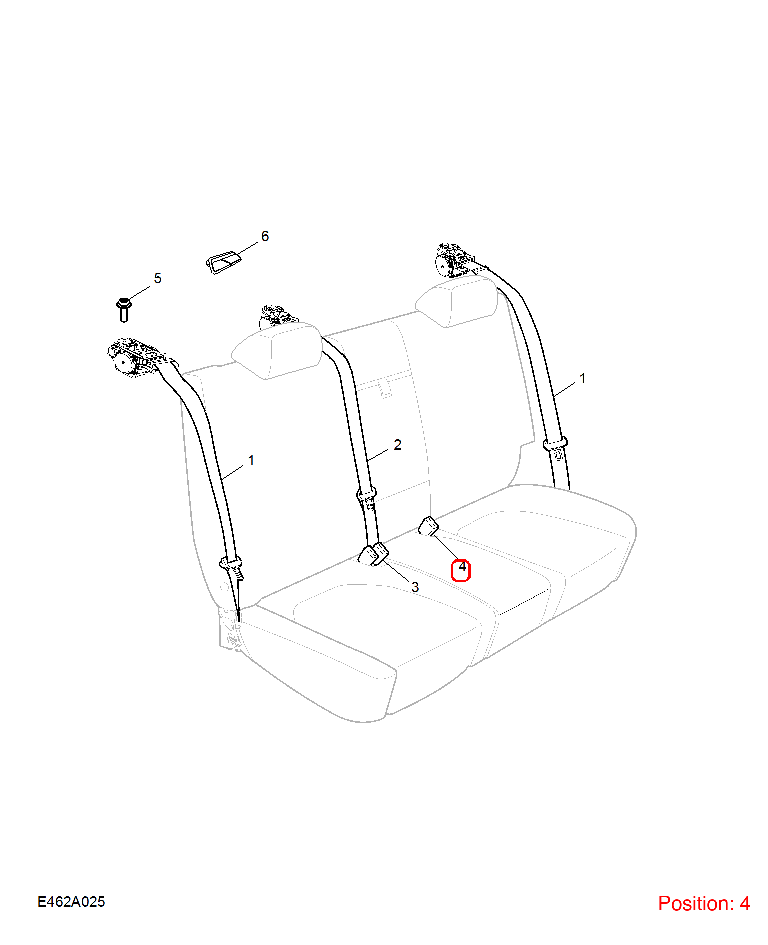 MG Seat belt buckle OEM 10424671 FOR MG6 10424671-MG_OEM