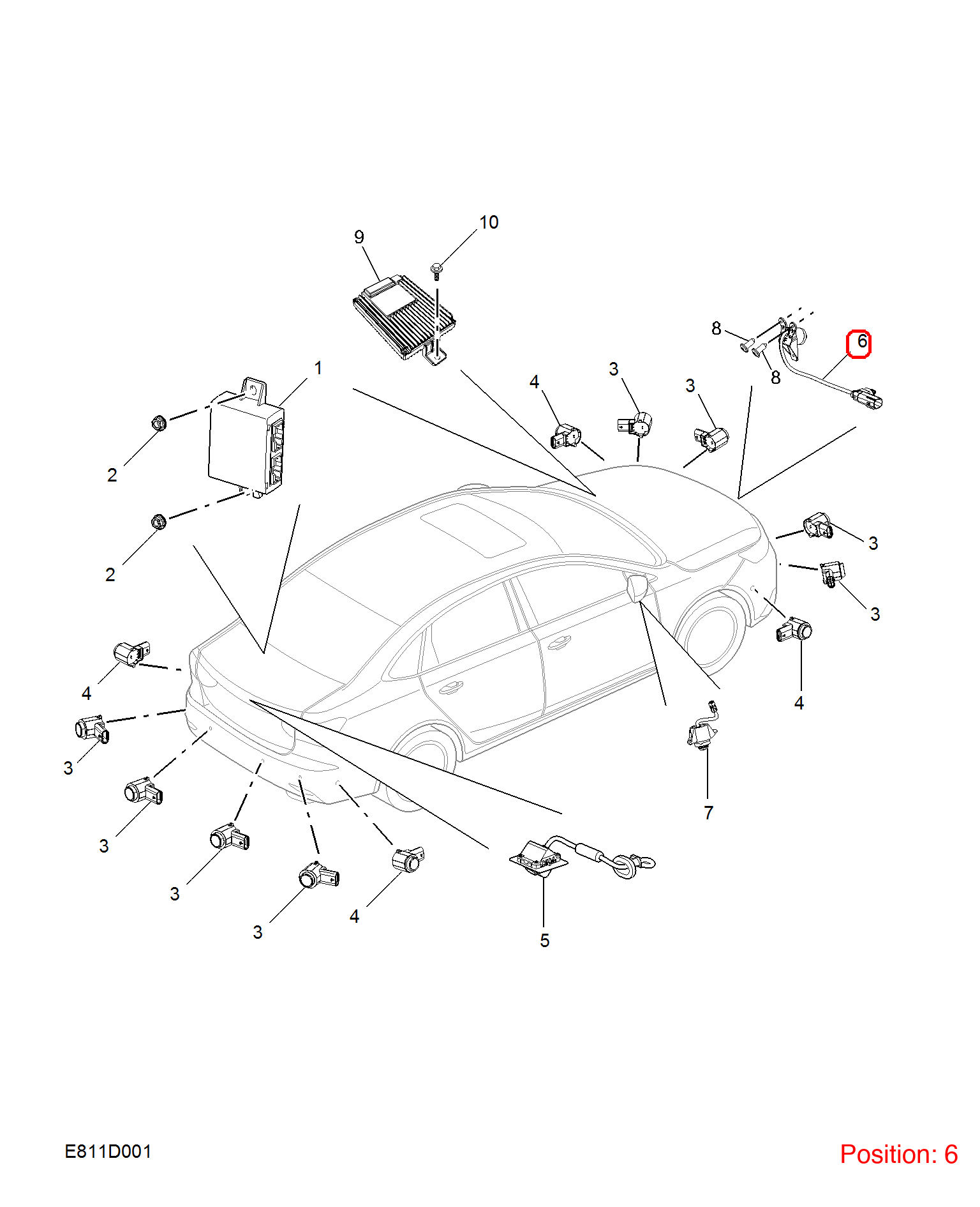 MG Camera OEM 10426631 FOR MG6 10426631-MG_OEM