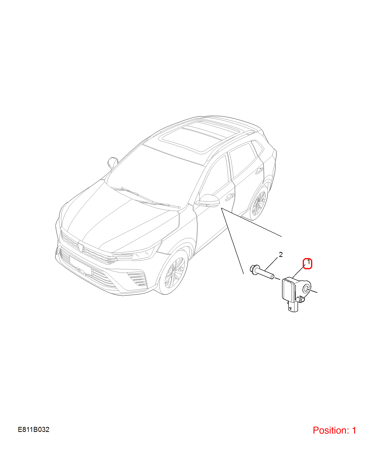 MG Collision sensor OEM 10427035 FOR MG RX8 MG6 10427035-MG_OEM