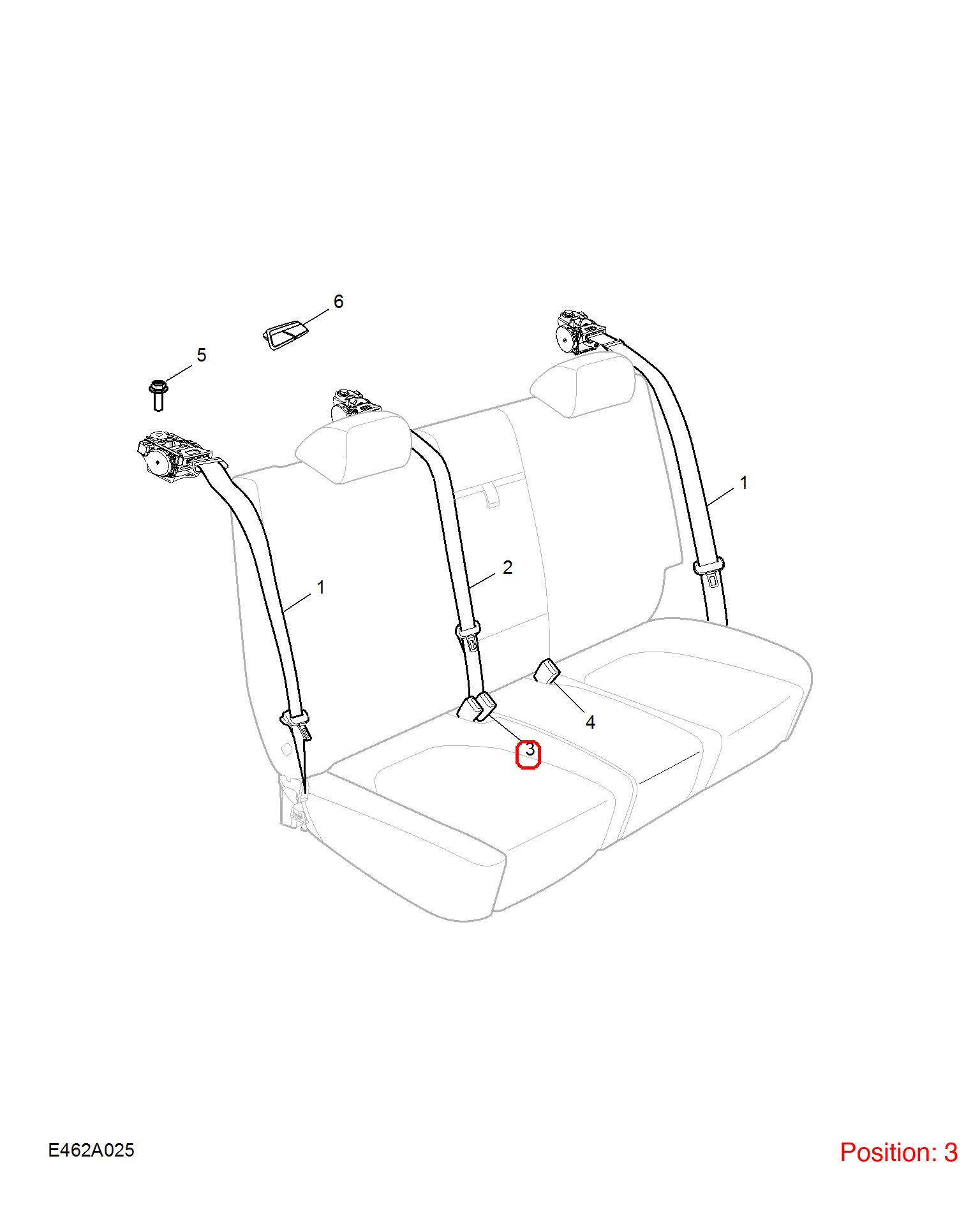 MG Seat belt buckle OEM 10427290 FOR MG6 10427290-MG_OEM