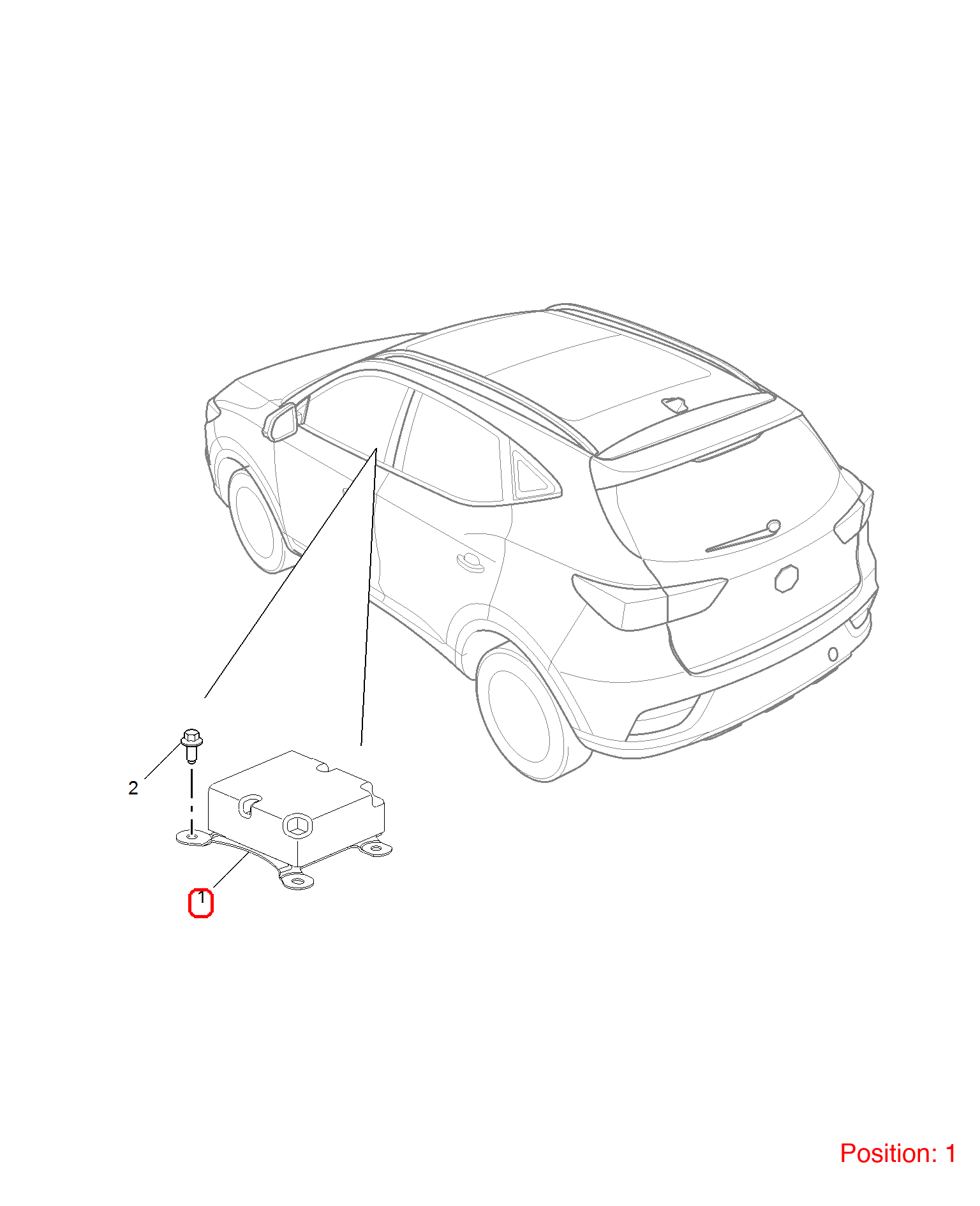 MG Airbag computer OEM 10429167 FOR MG 10429167-MG_OEM