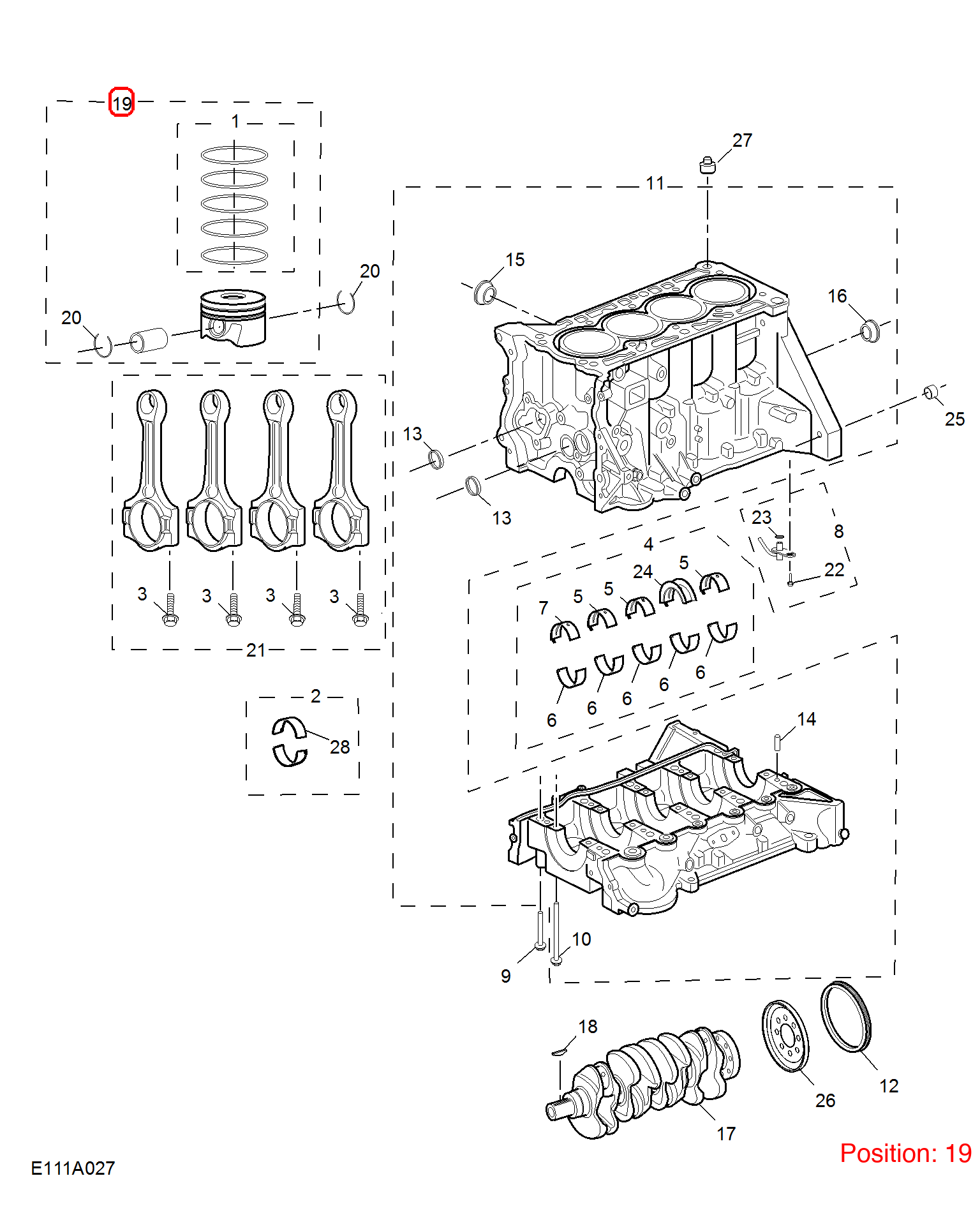 MG Piston OEM 10430542 10430542-MG_OEM