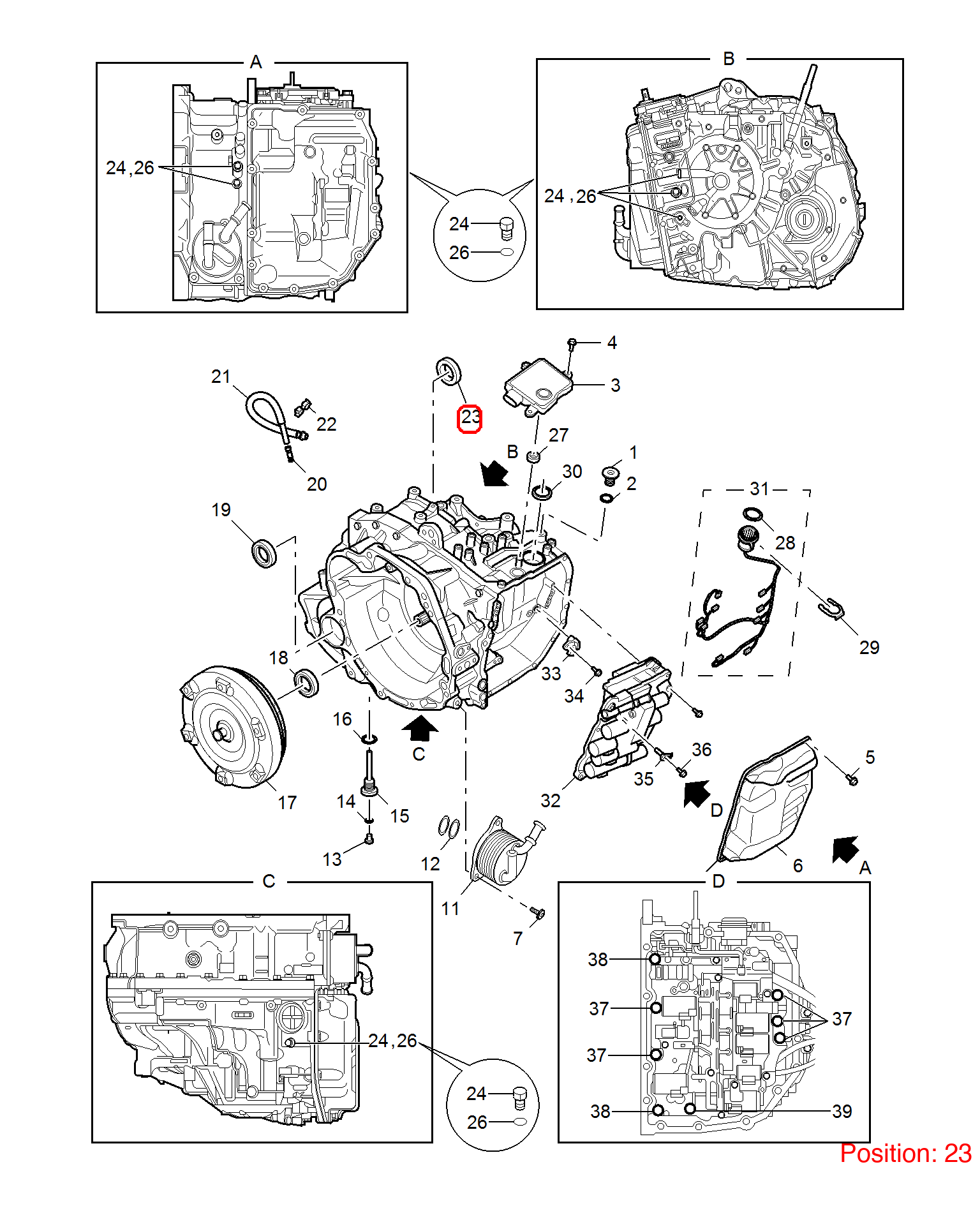 MG Differential Pinion Seal OEM 10431654 FOR MG 10431654-MG_OEM
