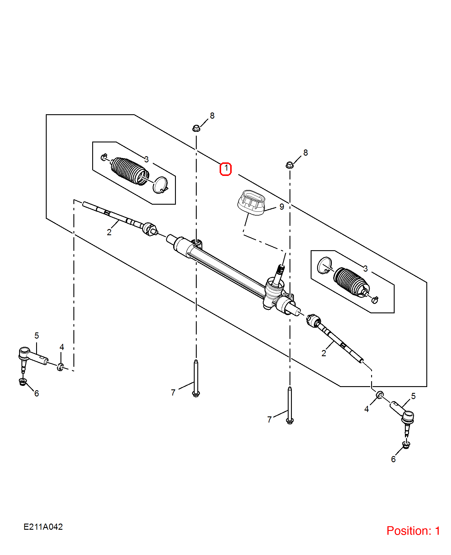 MG Steering gear OEM 10437500 FOR MG5 10437500-MG_OEM