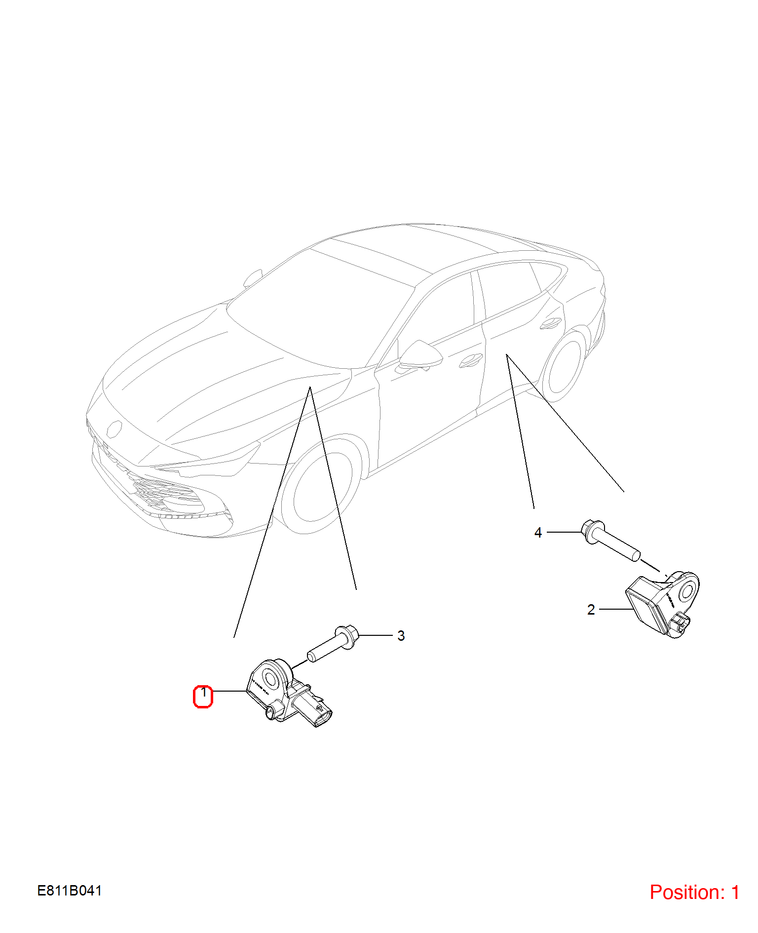 MG Collision sensor OEM 10438565 FOR MG 10438565-MG_OEM