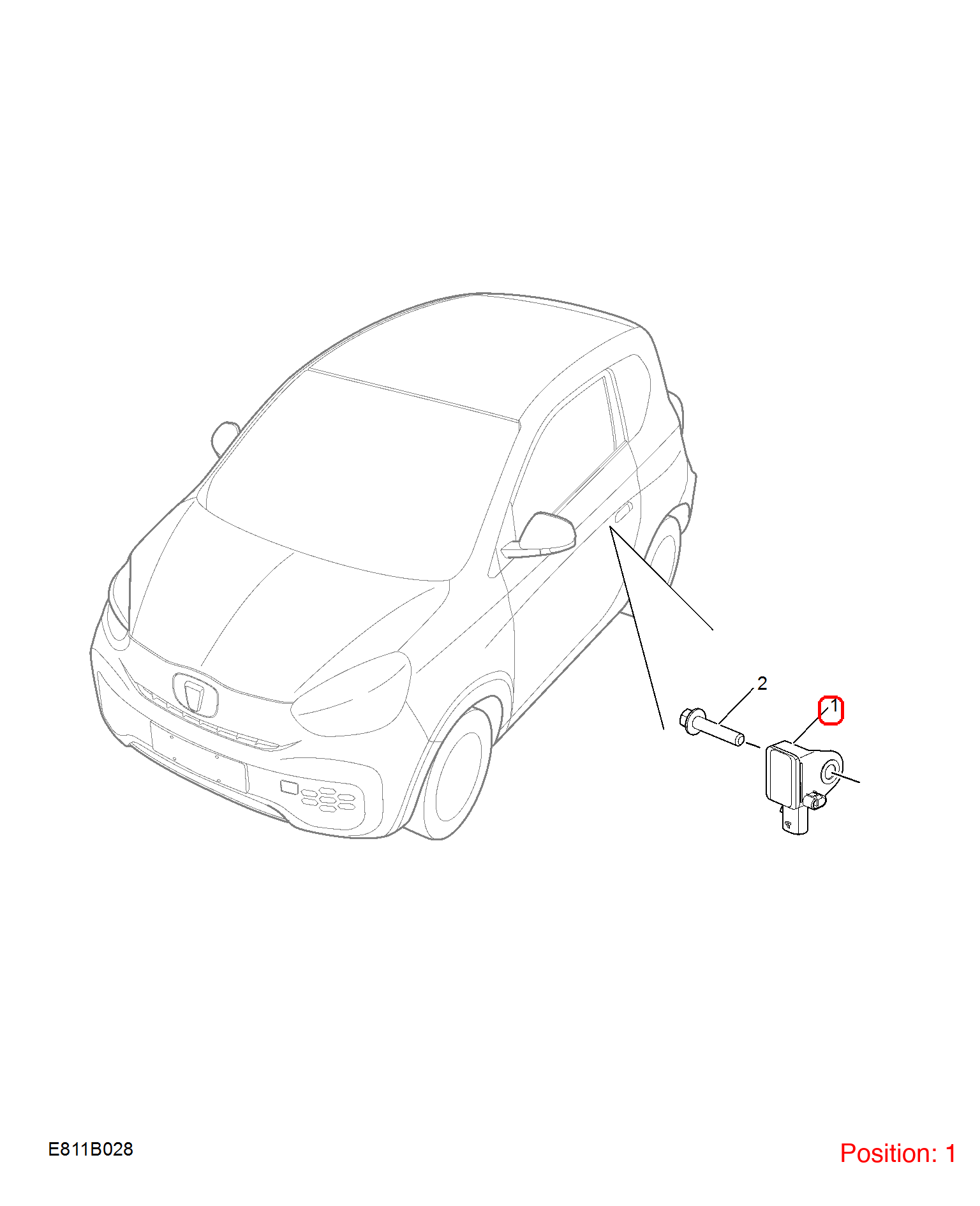 MG Collision sensor OEM 10438566 FOR MG 10438566-MG_OEM