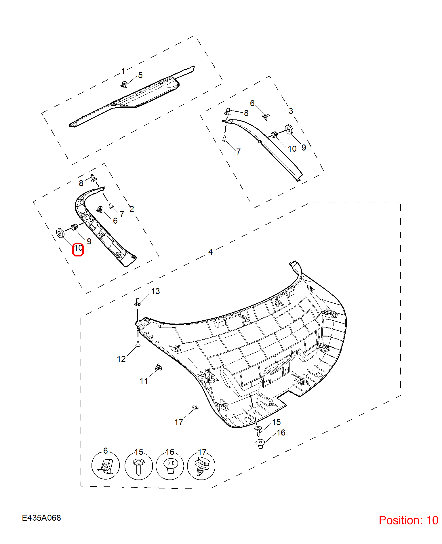 MG Nut OEM 10443857 FOR MG6 10443857-MG_OEM