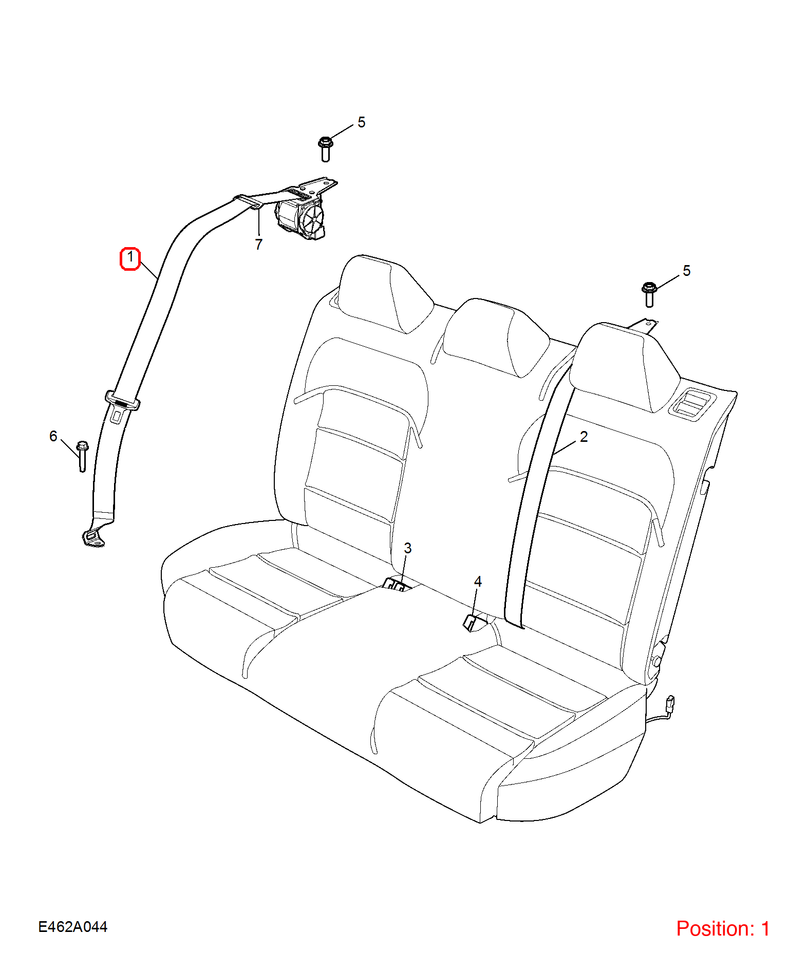 MG Seat belt OEM 10445711PHD FOR MG5 MG 10445711PHD-MG_OEM