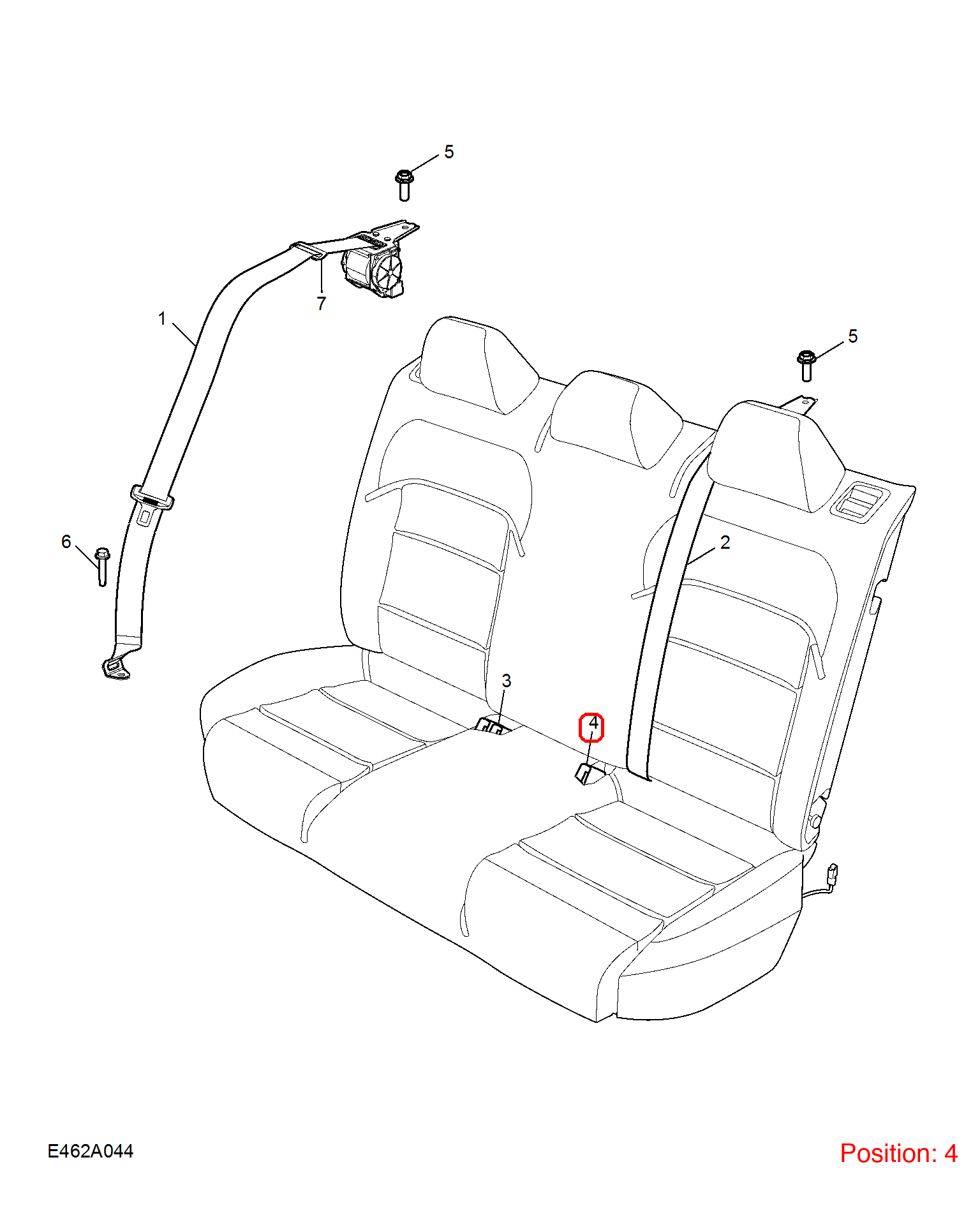 MG Seat belt buckle OEM 10445715 FOR MG5 MG 10445715-MG_OEM