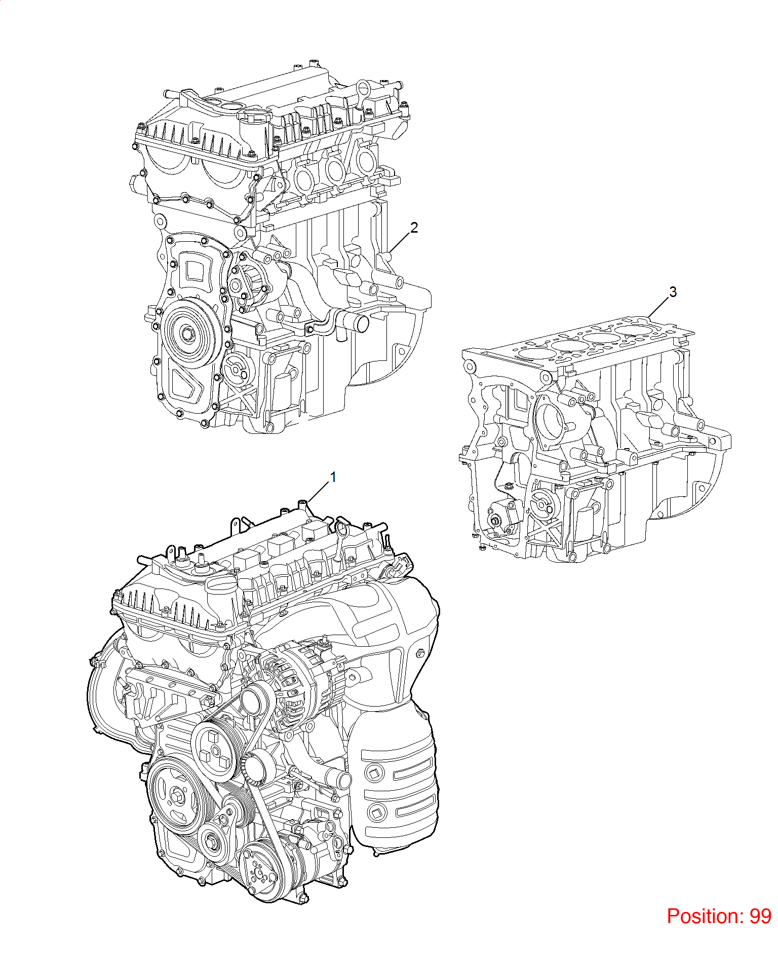 MG Engine repair kit OEM 10445756 FOR MG MG5 10445756-MG_OEM
