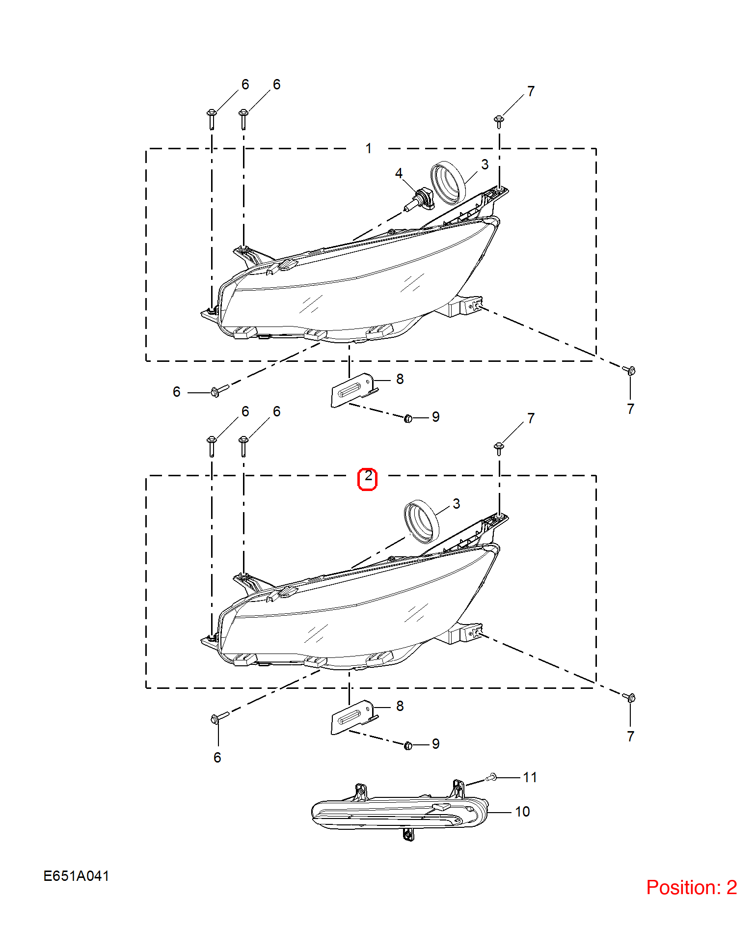 MG Headlight OEM 10448303 FOR MG6 10448303-MG_OEM