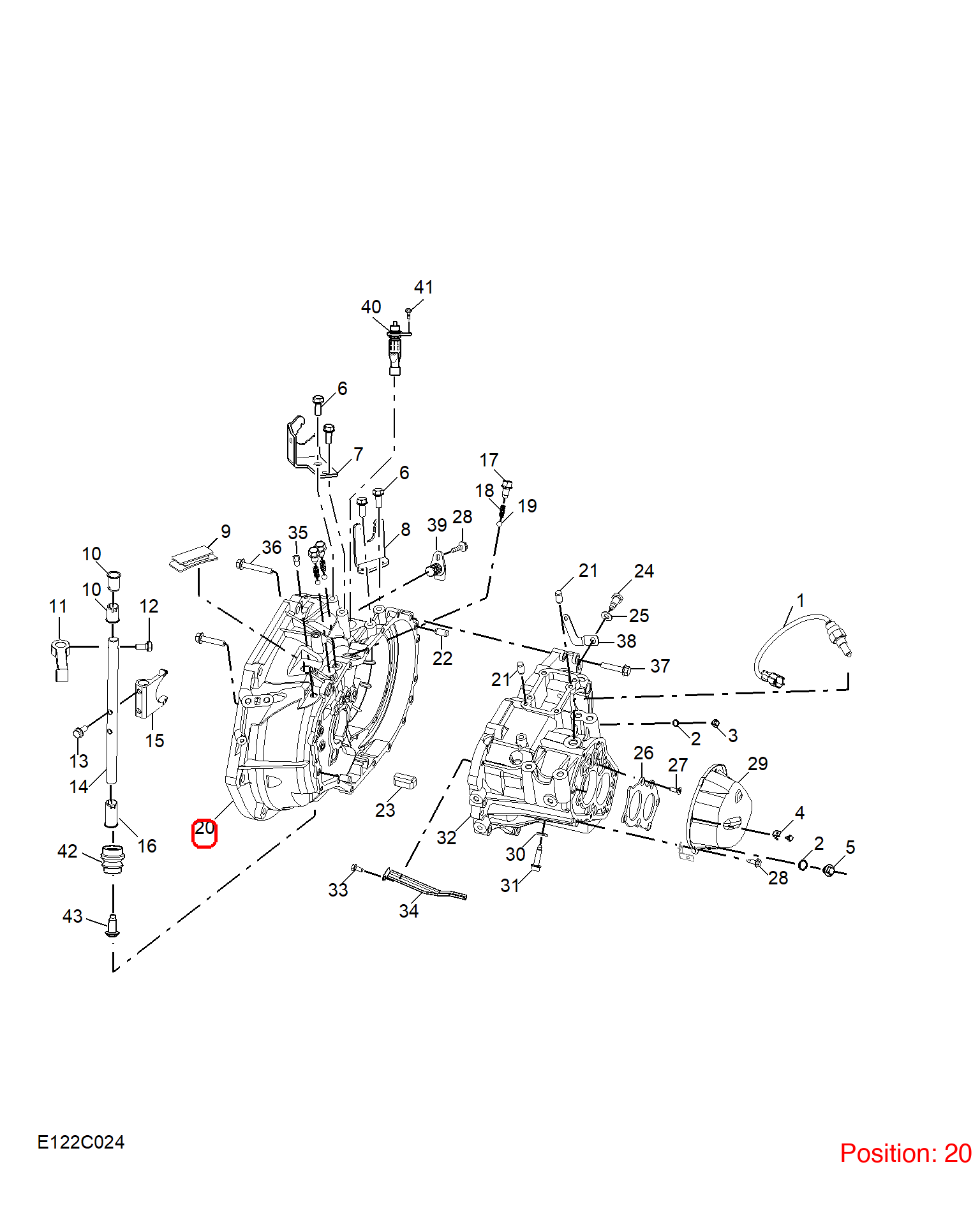MG Transmission housing OEM 10448413 FOR MG 10448413-MG_OEM