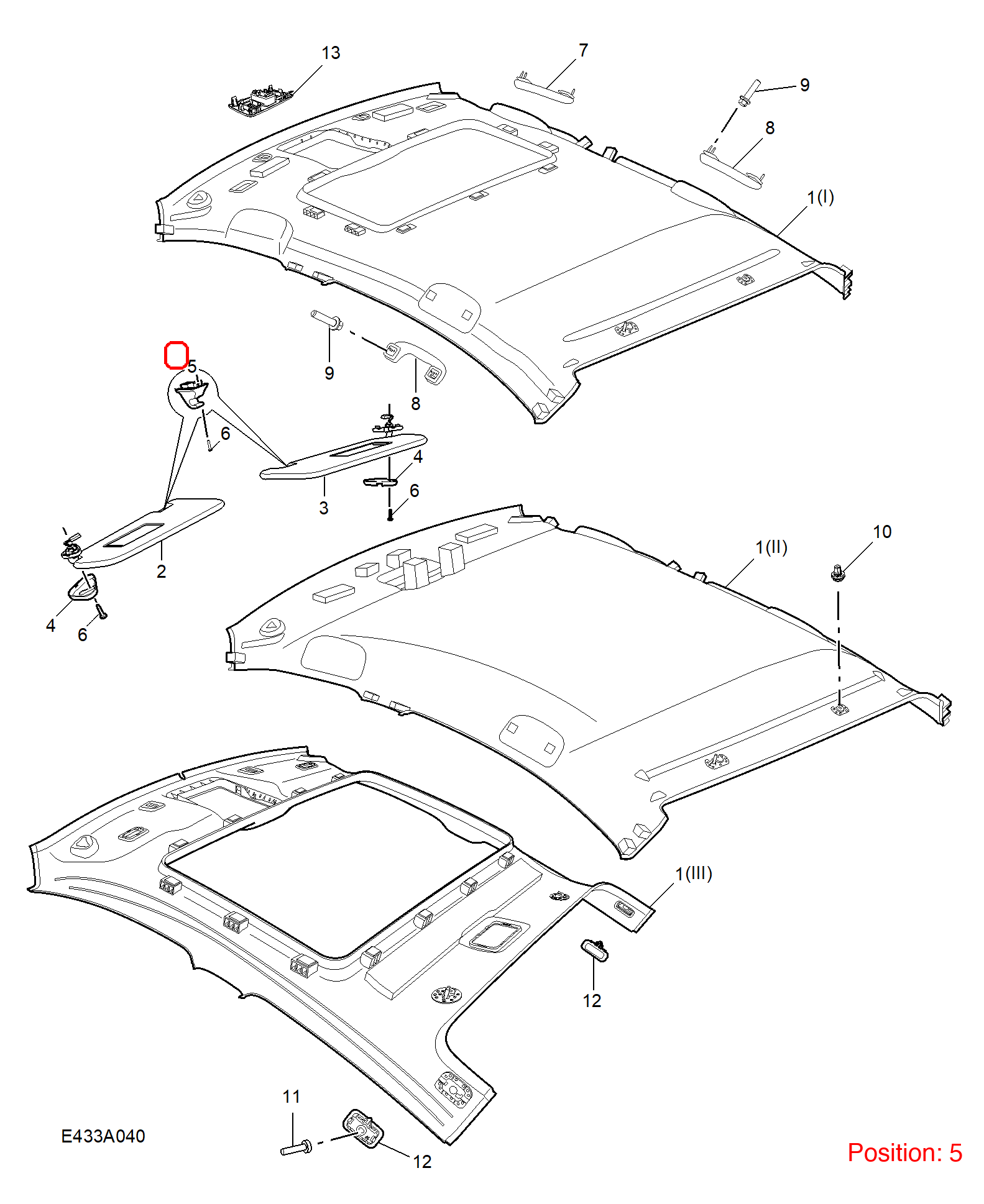 MG Sun visor clip OEM 10449001ASA FOR MG 10449001ASA-MG_OEM