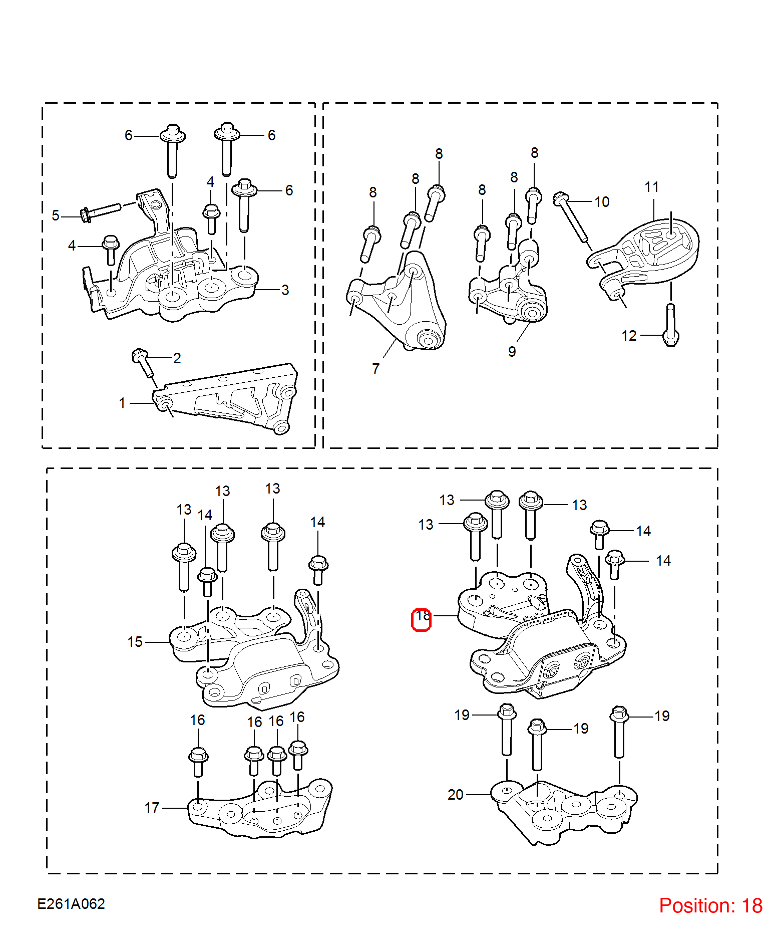 MG Transmission mount OEM 10451639 FOR MG5 MG 10451639-MG_OEM