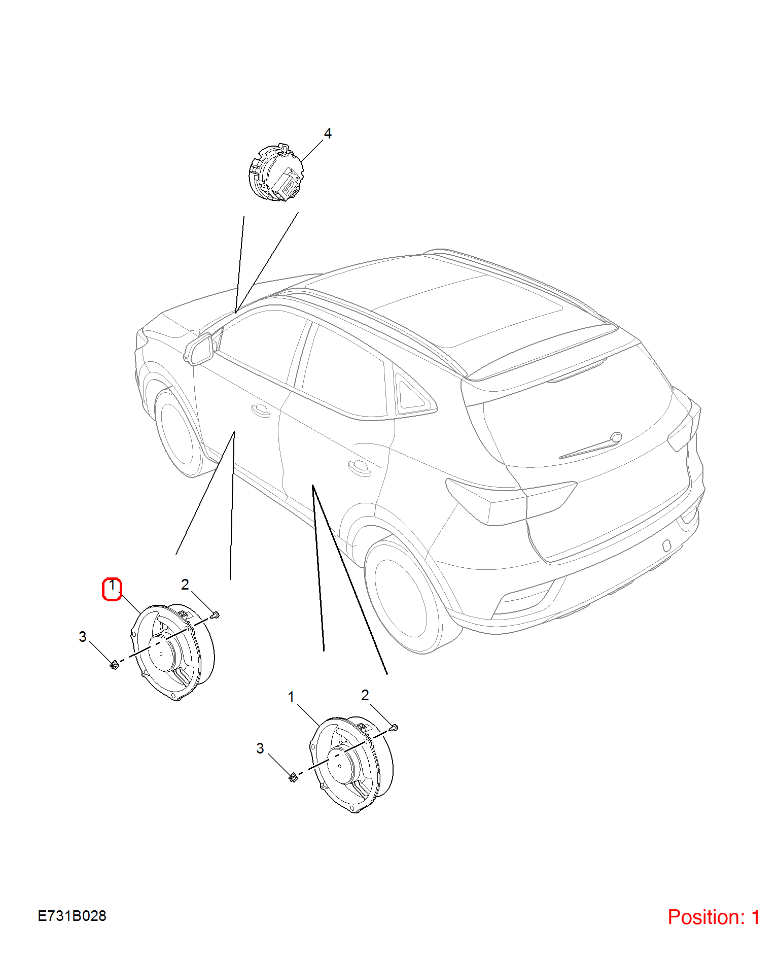 MG Door speaker OEM 10456933 FOR MG 10456933-MG_OEM