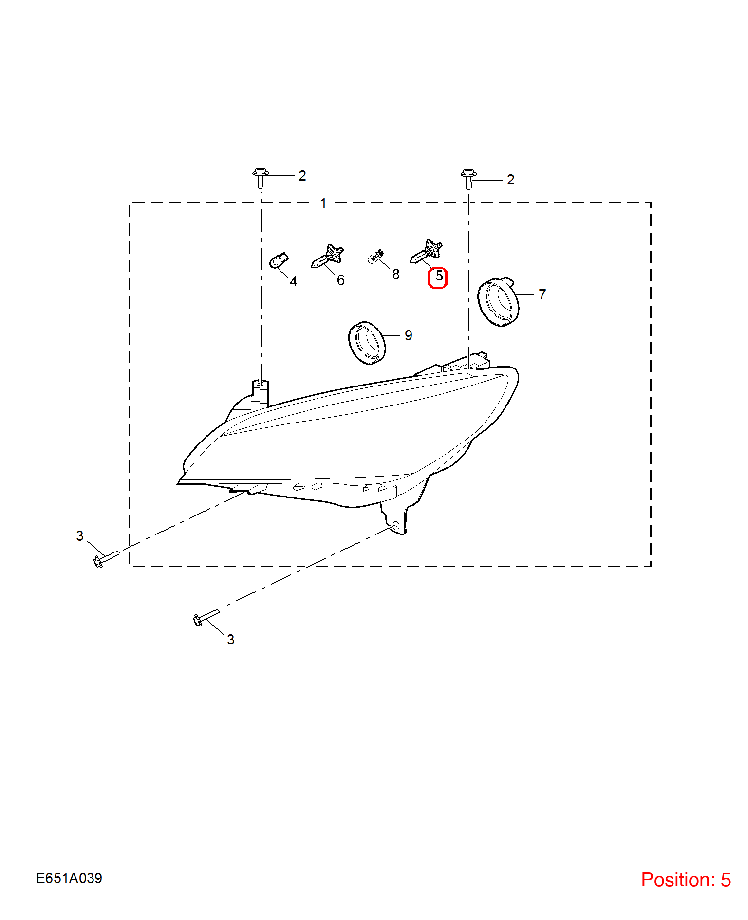 MG Light bulb OEM 10461282 10461282-MG_OEM