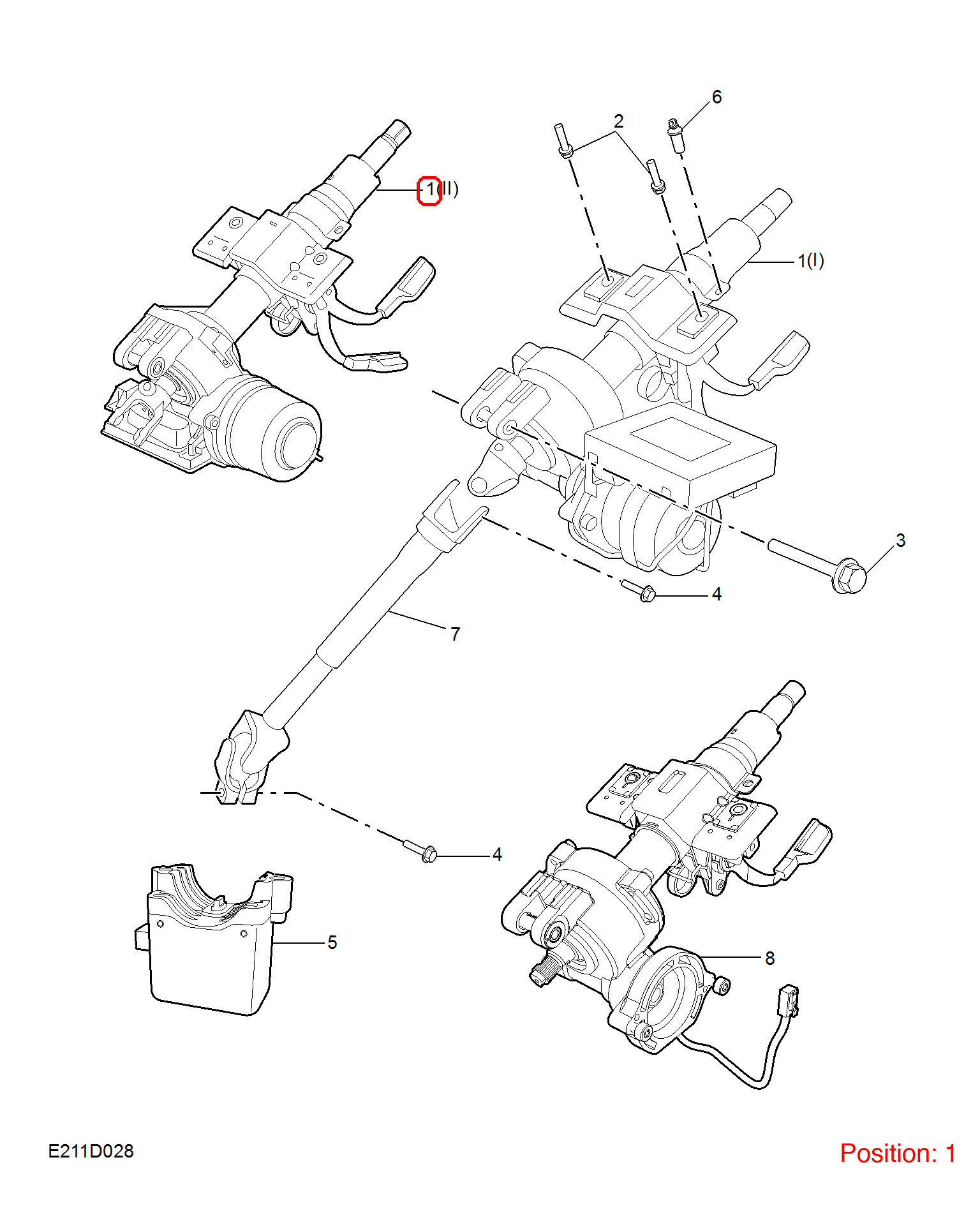 MG Steering column OEM 10467277 FOR MG 10467277-MG_OEM