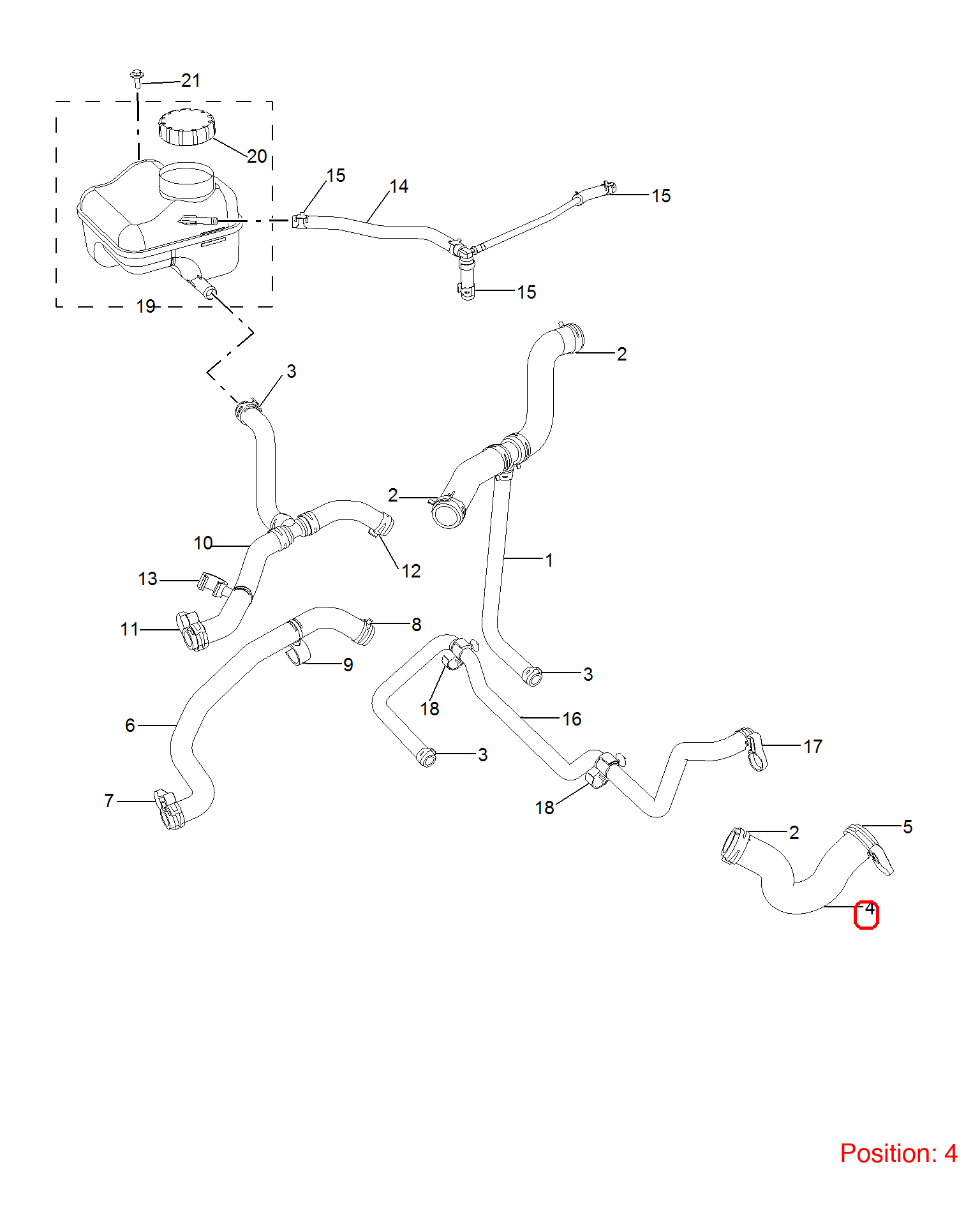 MG Water pipe OEM 10467655 FOR MG 10467655-MG_OEM