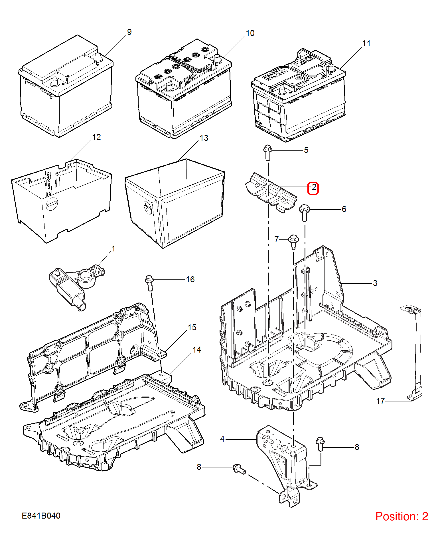MG Battery bracket OEM 10477600 FOR MG MG6 10477600-MG_OEM