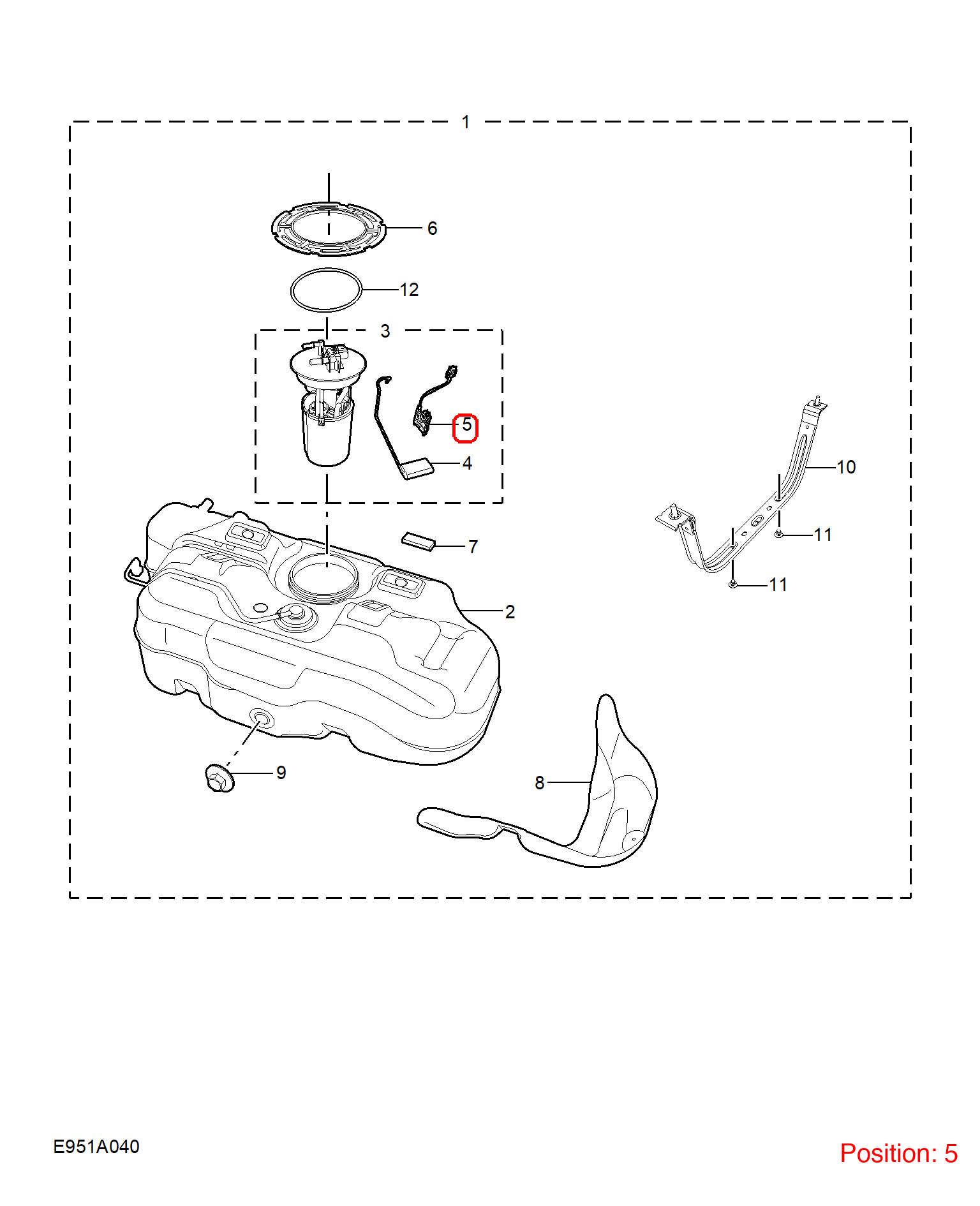MG Fuel Level Sensor OEM 10477820 FOR MG 10477820-MG_OEM