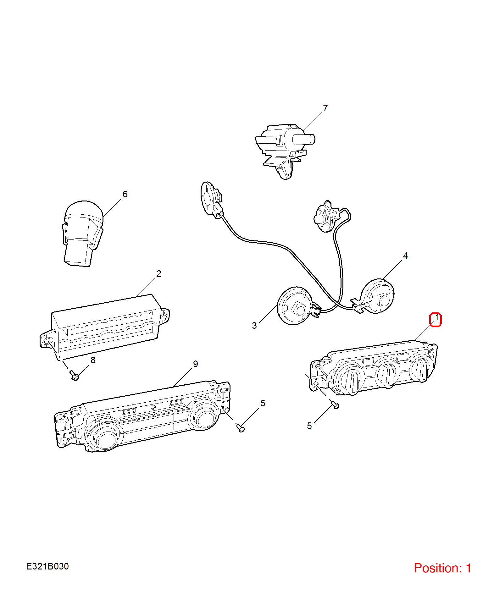 MG Air conditioning control panel OEM 10478946 FOR MG 10478946-MG_OEM