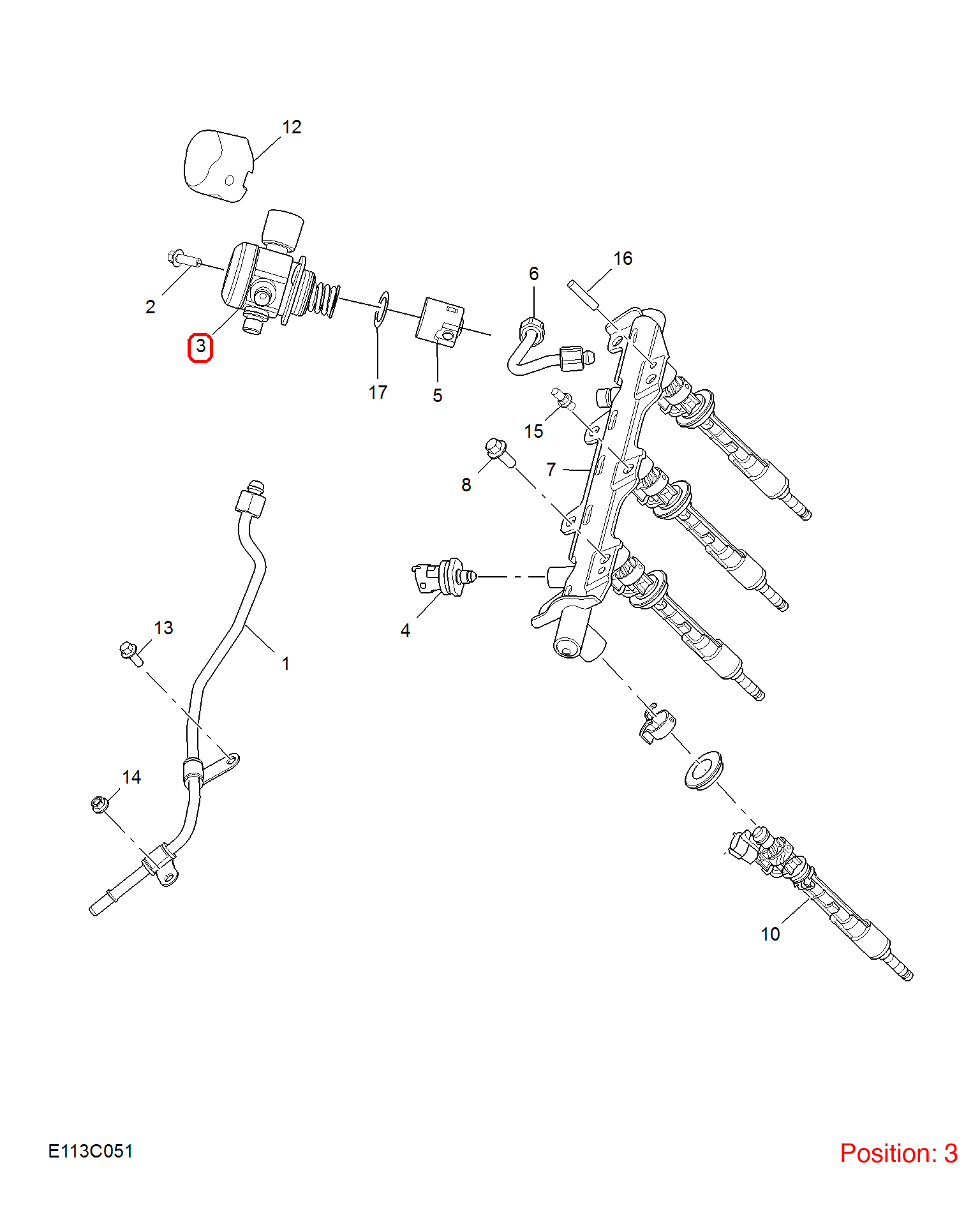 MG High pressure fuel pump OEM 10483297 FOR MG RX8 10483297-MG_OEM