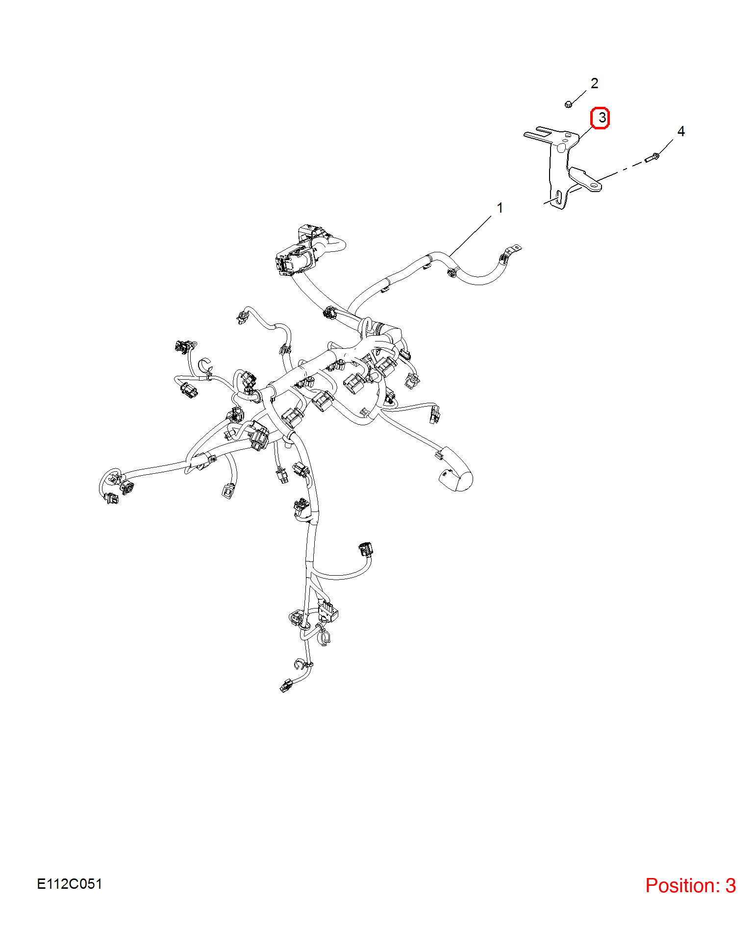 MG Wire harness bracket OEM 10486105 FOR MG 10486105-MG_OEM