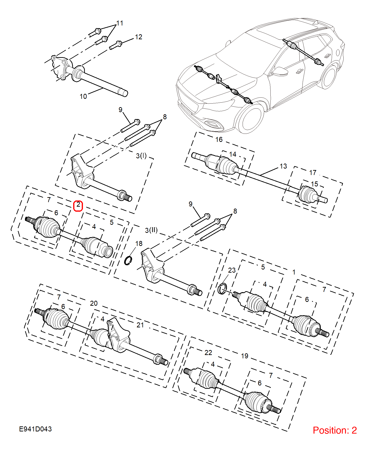 MG Axle Shaft OEM 10486540 FOR MG 10486540-MG_OEM