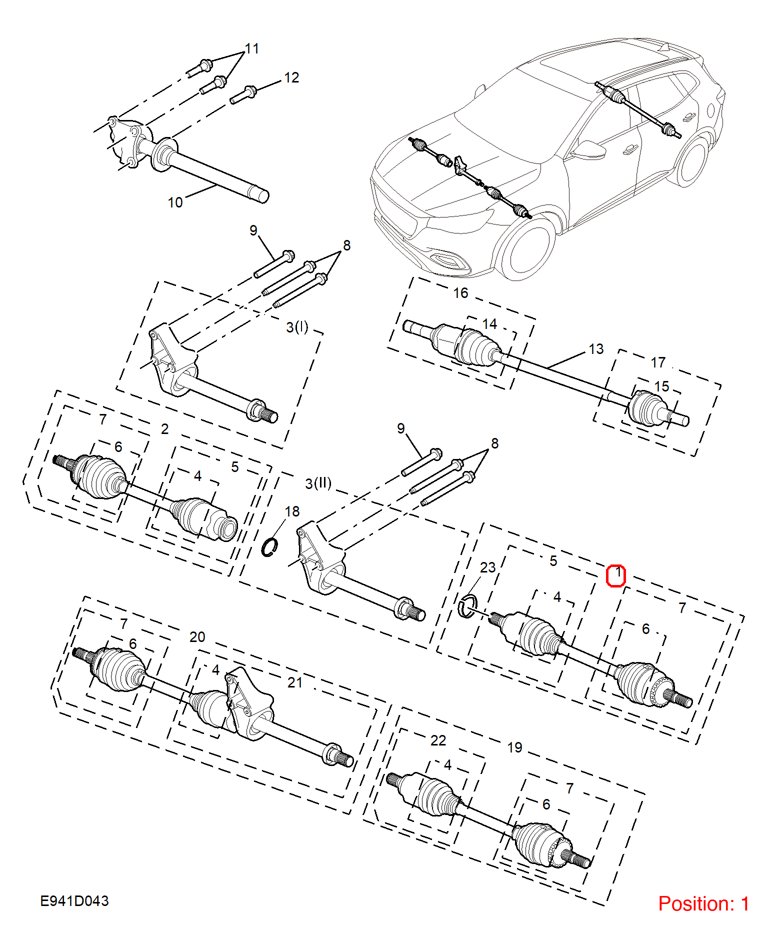 MG Axle Shaft OEM 10486542 FOR MG 10486542-MG_OEM