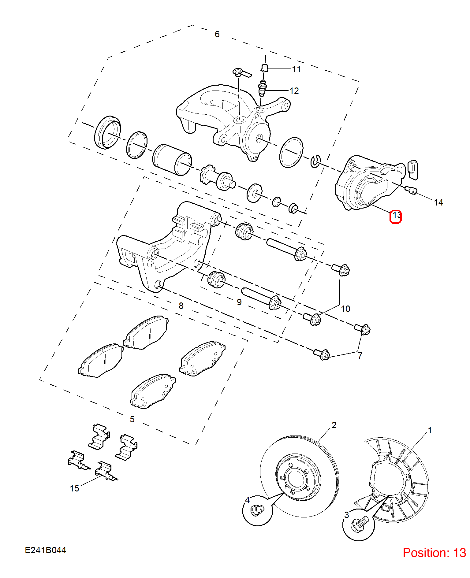 MG Rear brake master cylinder motor OEM 10489772 FOR MG 10489772-MG_OEM