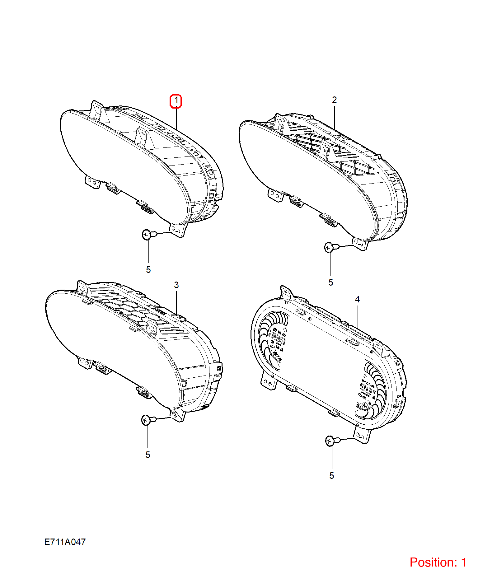 MG Combination instrument assembly OEM 10491082 FOR MG5 10491082-MG_OEM