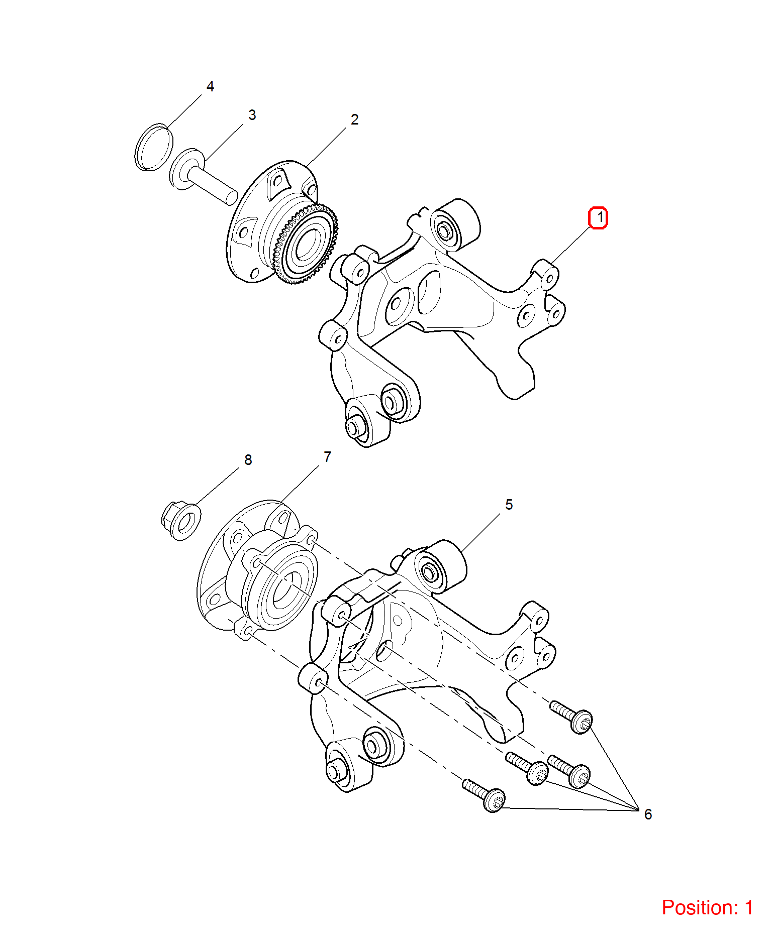 MG Steering Knuckle OEM 10493680 FOR MG 10493680-MG_OEM