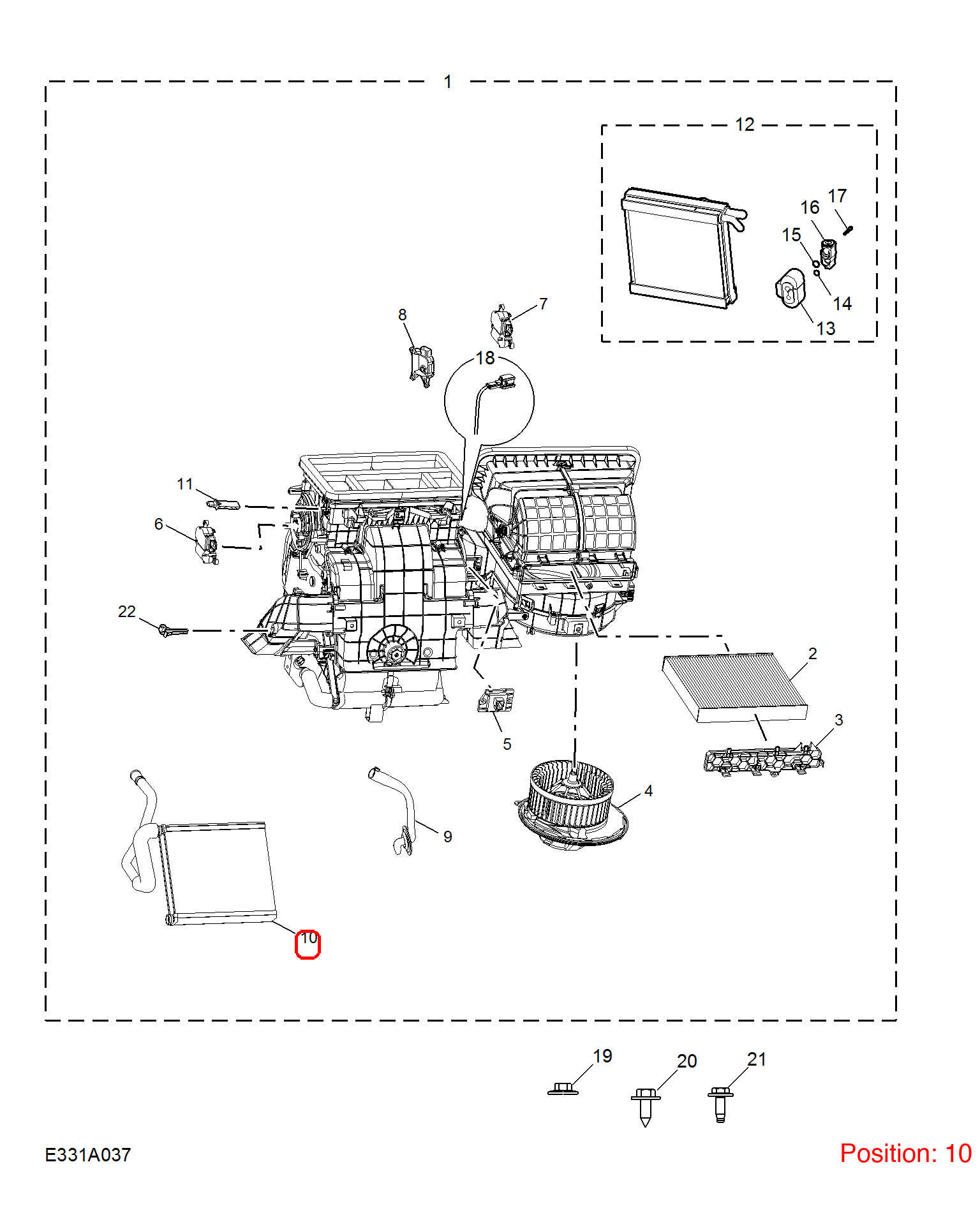 MG A/C Evaporator Core OEM 10502983 FOR MG5 MG 10502983-MG_OEM