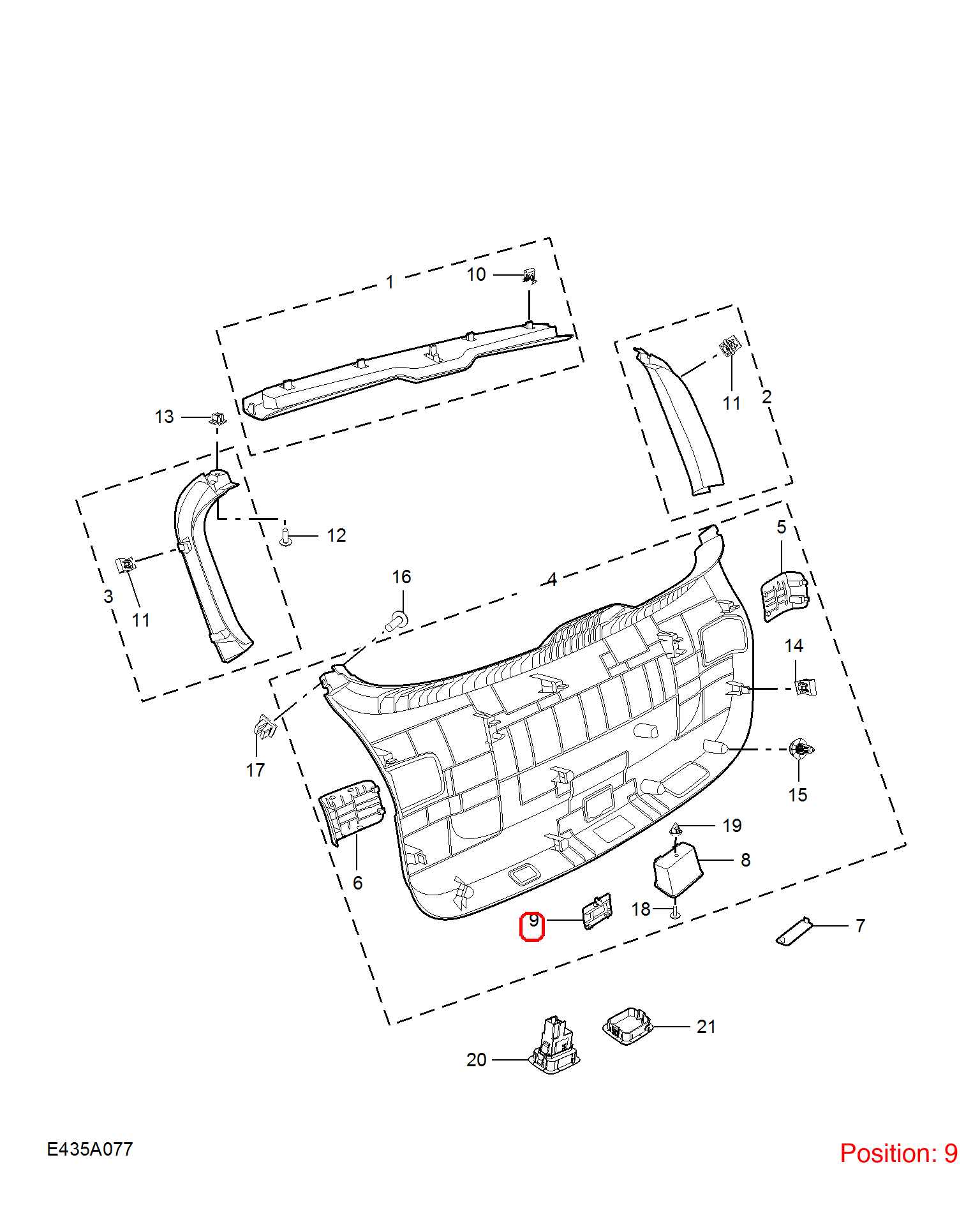 MG Trim cover OEM 10511454NBC FOR MG 10511454NBC-MG_OEM
