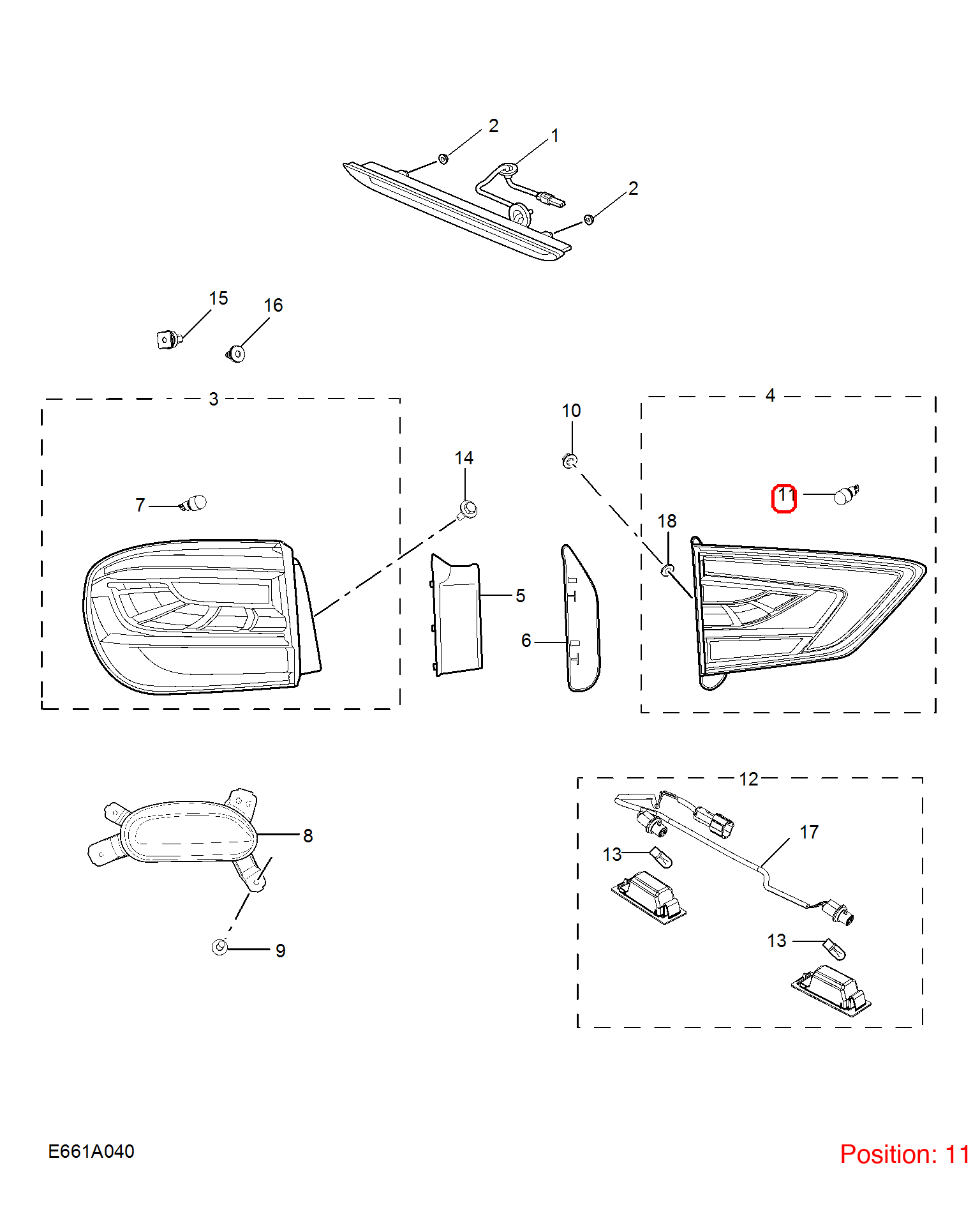MG Light bulb OEM 10512419 FOR MG MG5 10512419-MG_OEM
