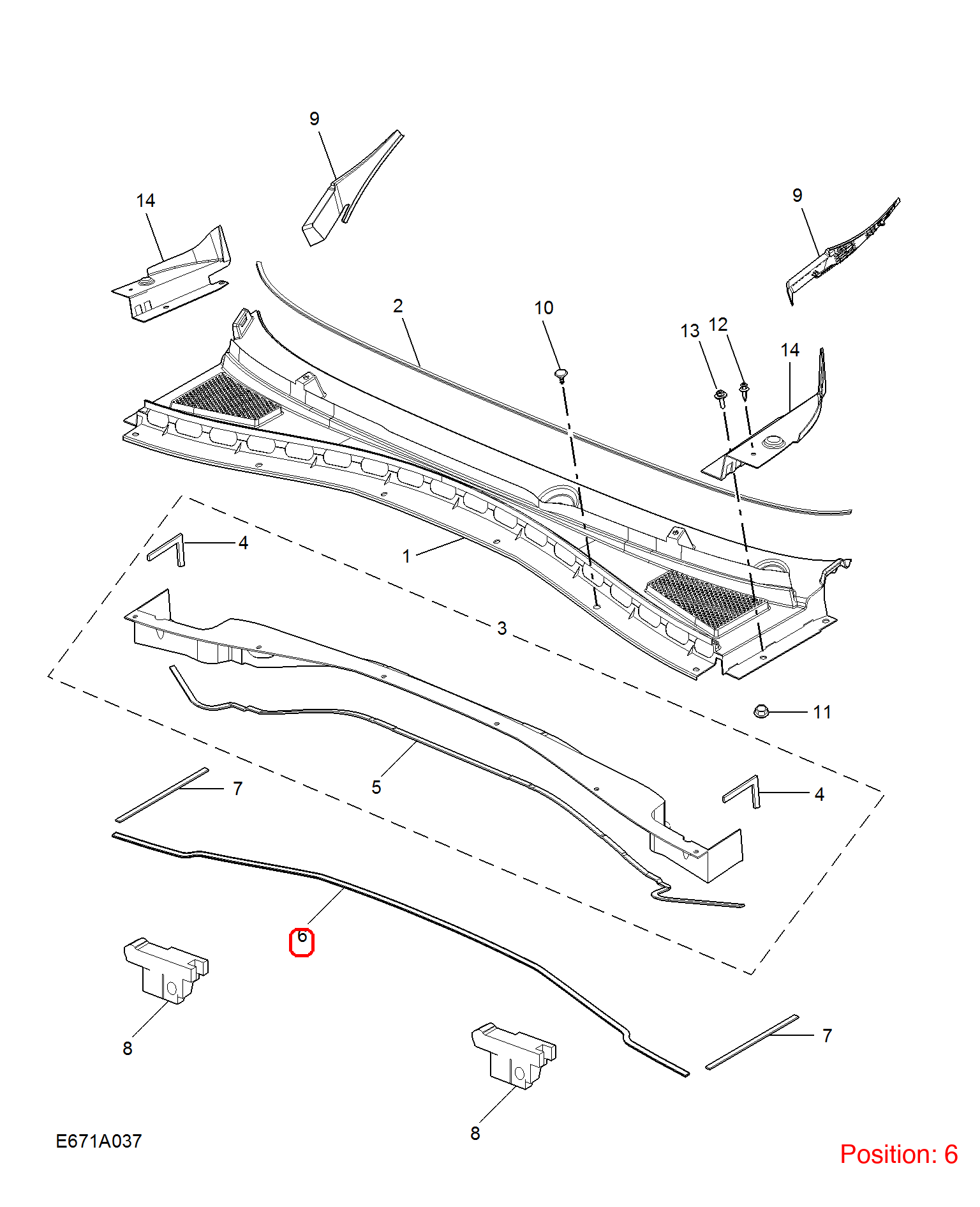 MG Rubber strip OEM 10513505 FOR MG 10513505-MG_OEM