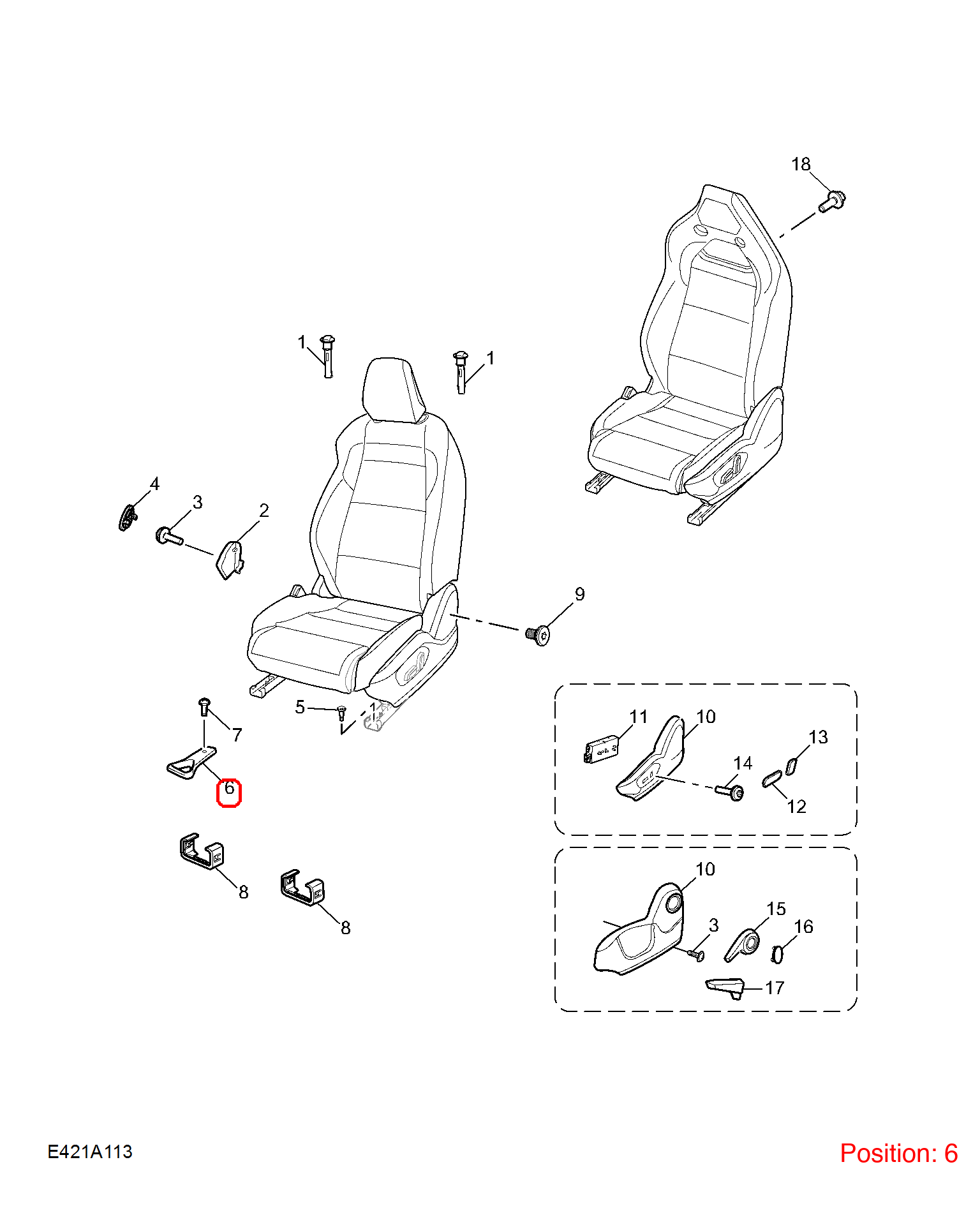 MG Seat adjustment handle OEM 10513761PHD FOR MG 10513761PHD-MG_OEM