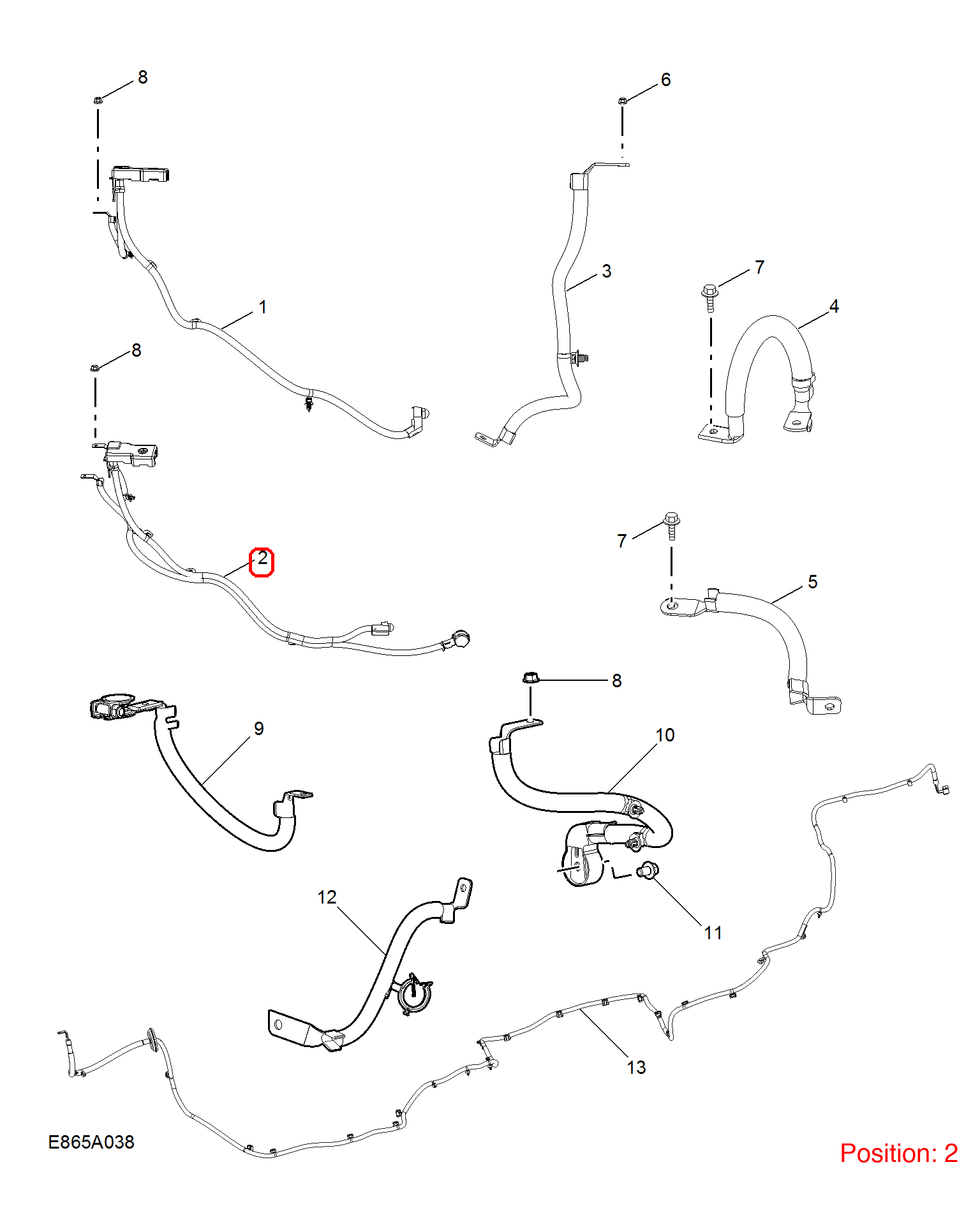 MG Positive wire OEM 10514916 FOR MG 10514916-MG_OEM