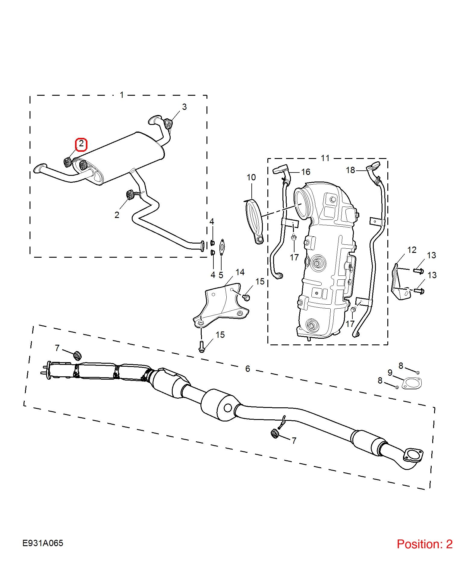 MG Exhaust pipe hanger OEM 10519892 FOR MG 10519892-MG_OEM