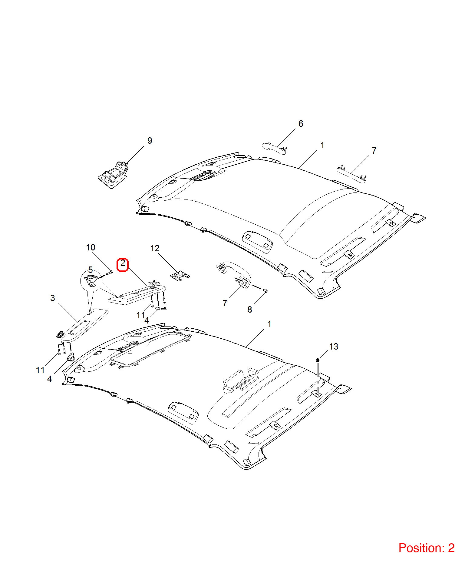 MG Sun visor OEM 10524506ASA FOR RX5 MG MG6 10524506ASA-MG_OEM