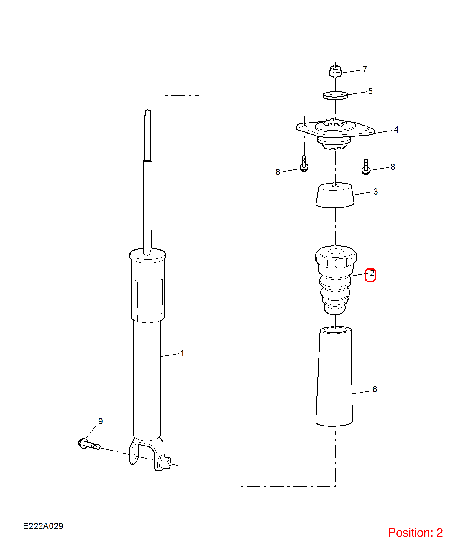 MG Strut Bumper OEM 10525151 FOR MG 10525151-MG_OEM