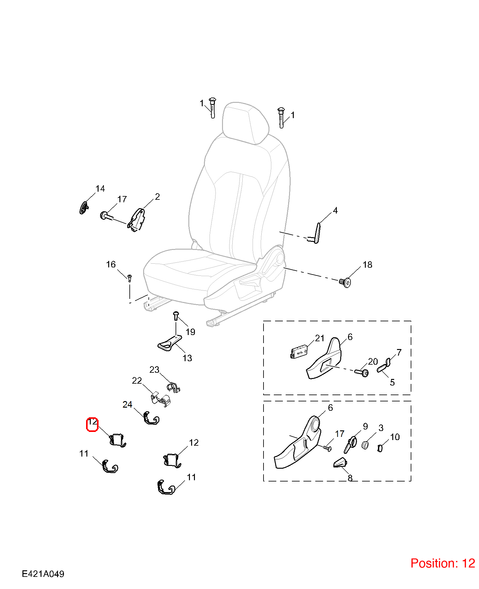 MG Trim cover OEM 10534391PHD FOR MG RX5 RX8 MG6 10534391PHD-MG_OEM
