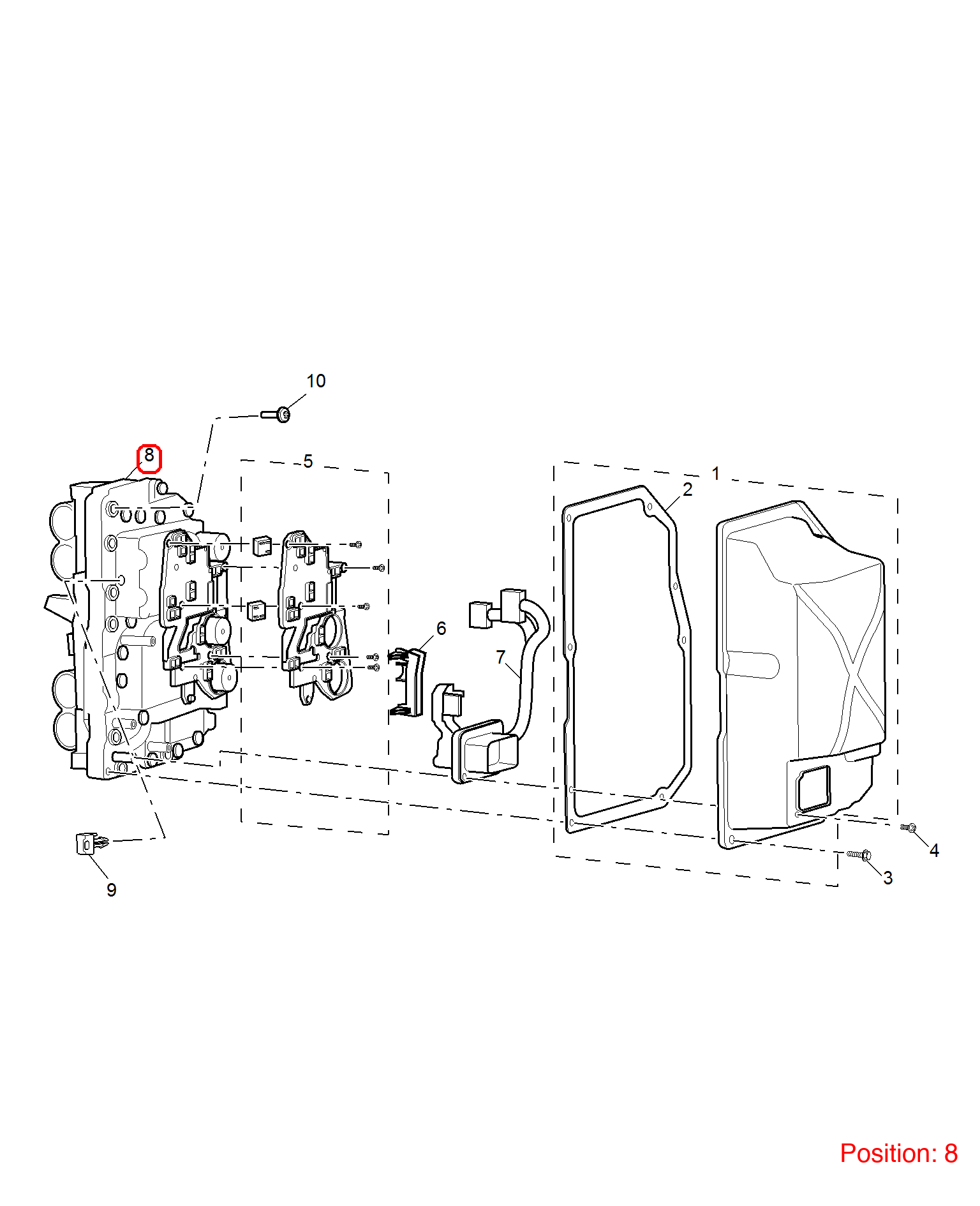 MG Transmission valve body OEM 10539946 FOR MG6 MG RX5 10539946-MG_OEM