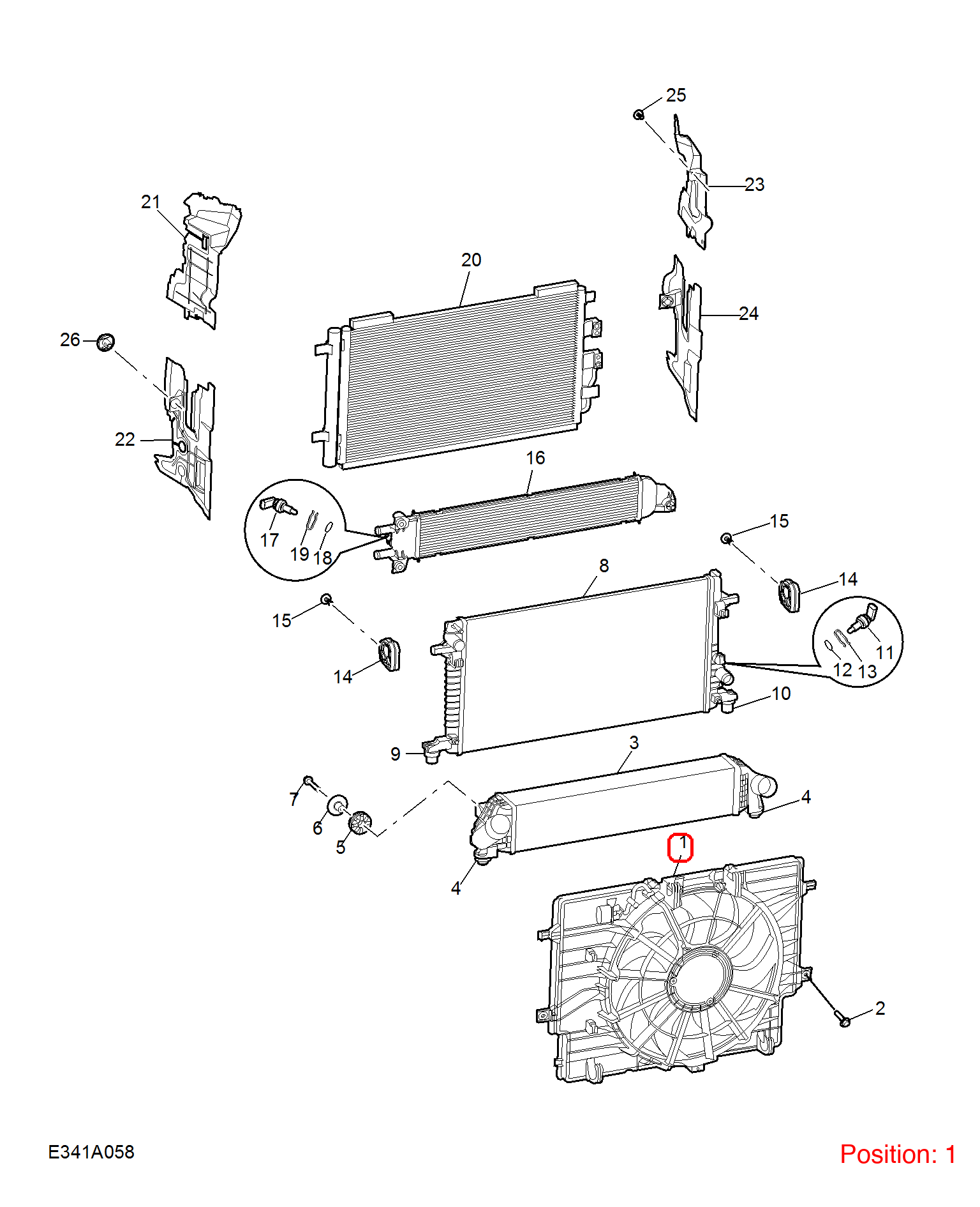 MG Electric fan OEM 10540853 FOR MG 10540853-MG_OEM