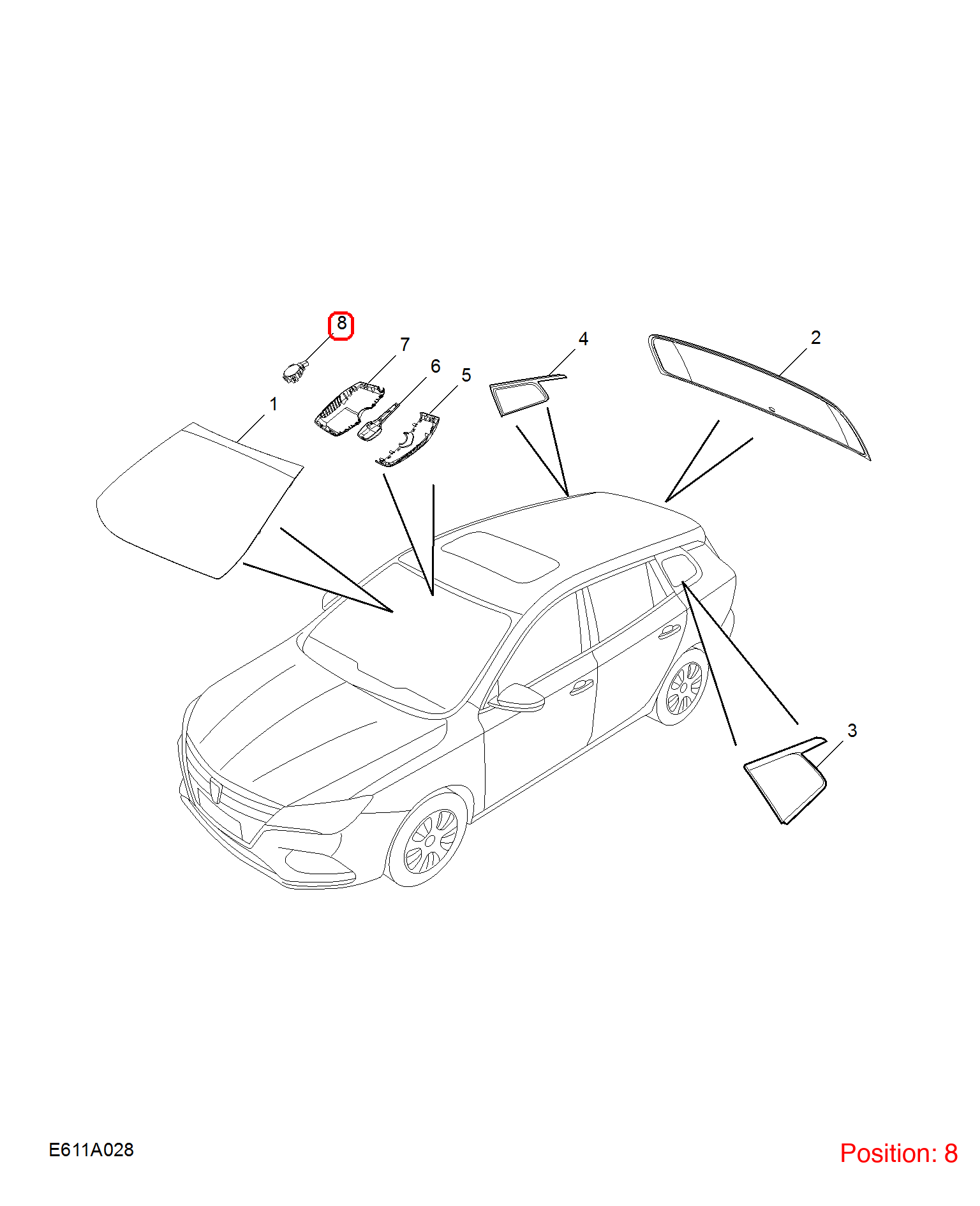 MG Rain sensor OEM 10543057 FOR MG6 10543057-MG_OEM