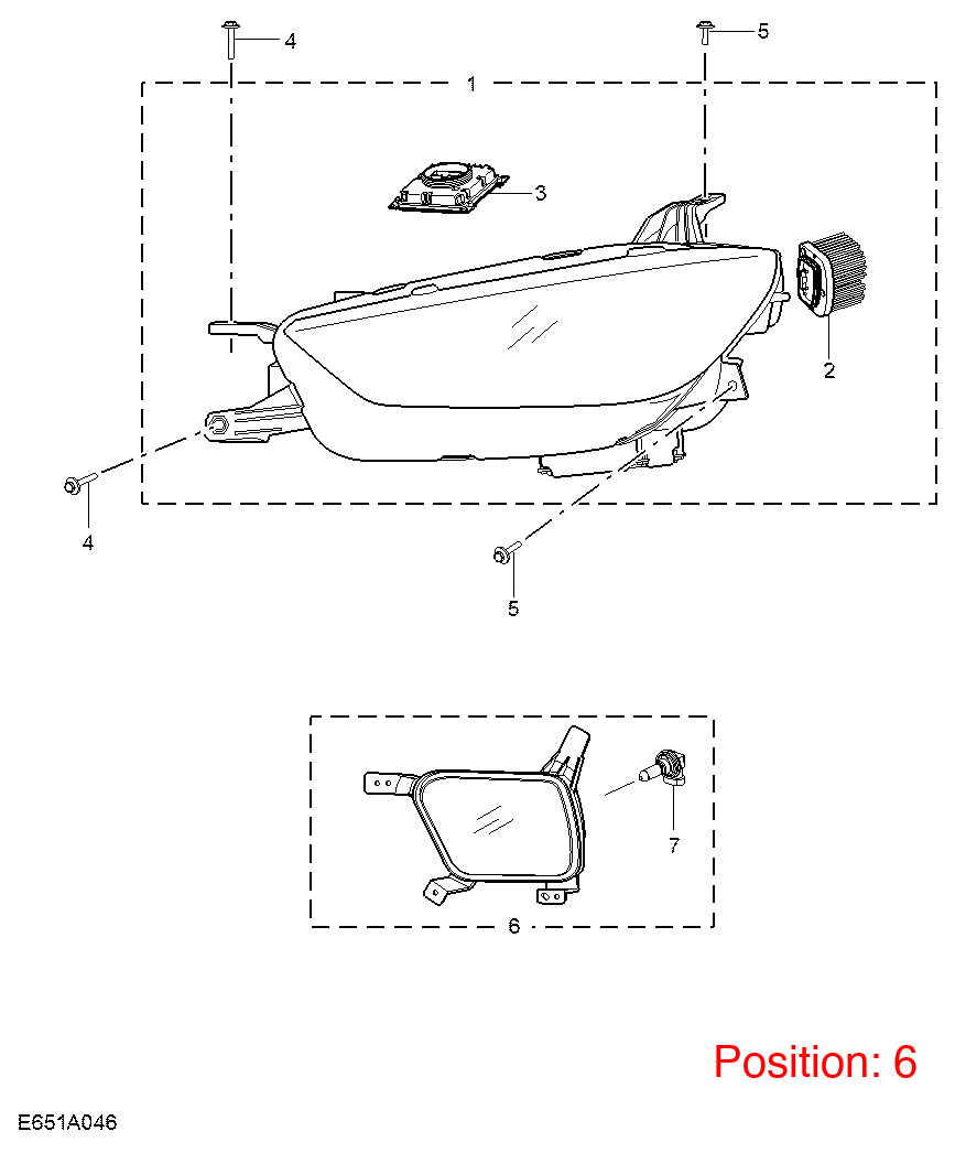 MG Fog lamp OEM 10548003 FOR MG 10548003-MG_OEM