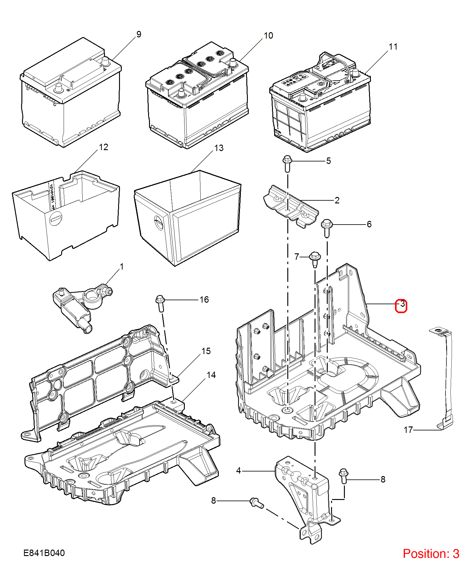 MG Battery base OEM 10557671 FOR MG 10557671-MG_OEM